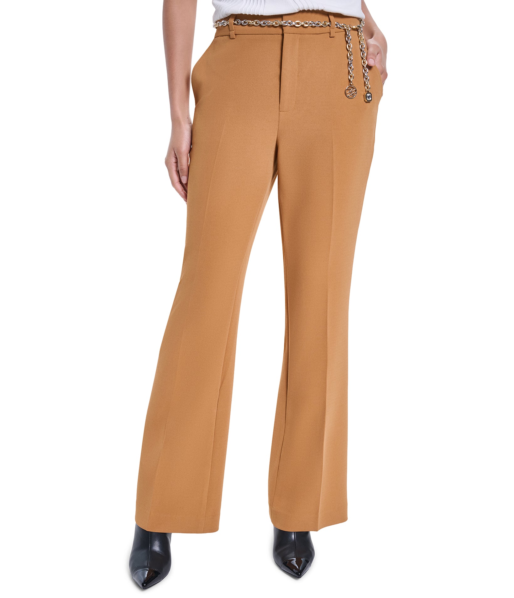 CHAIN BELTED WIDE PANT VIEW 1