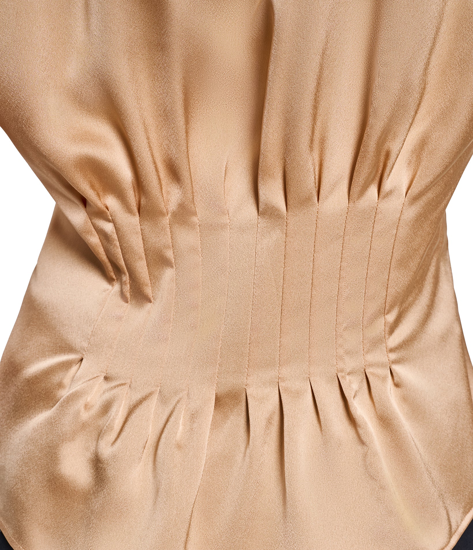 SHORT SLEEVE PLEATED BUTTON DOWN VIEW 7