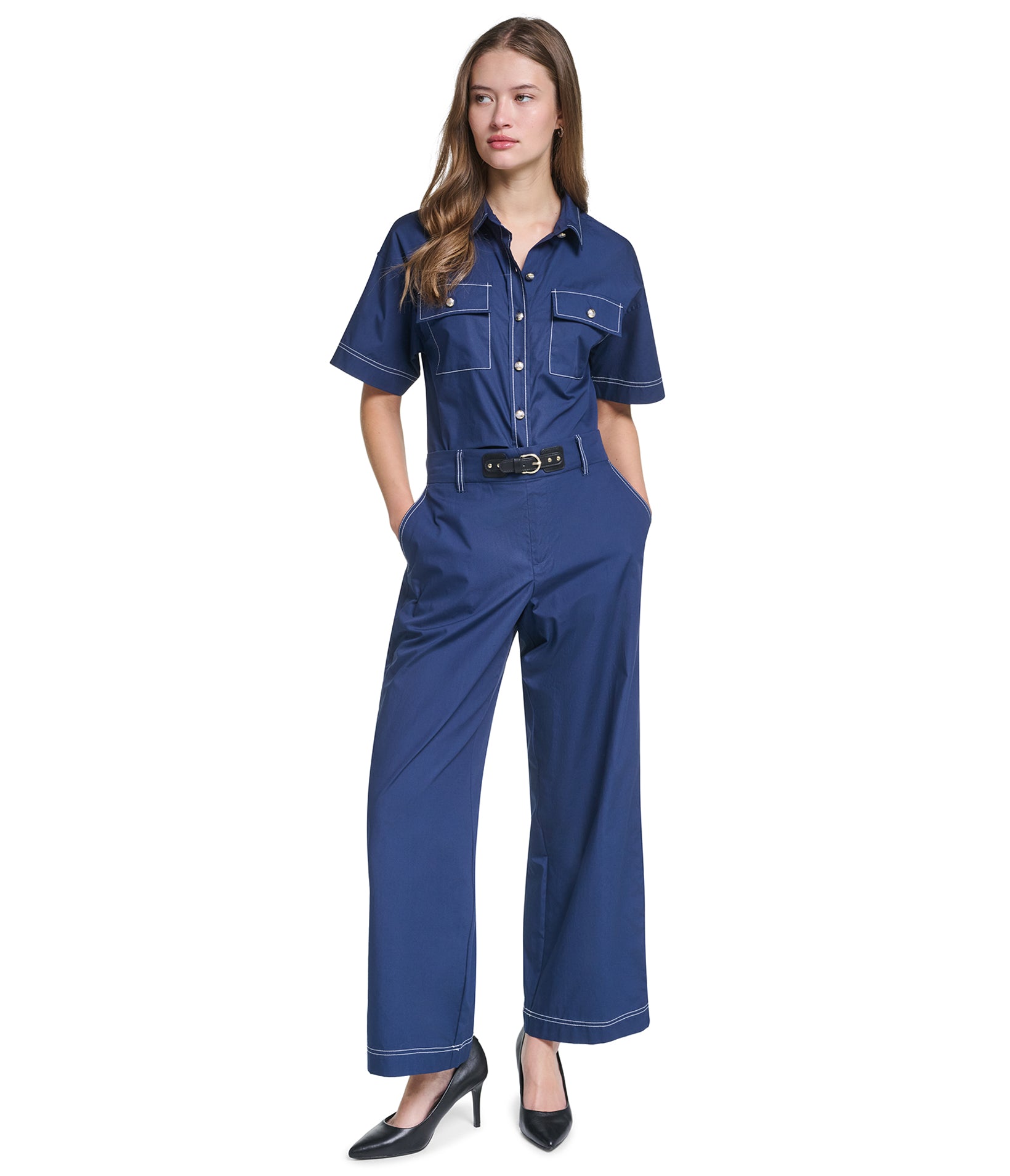 FIXED BELT PANT VIEW 4
