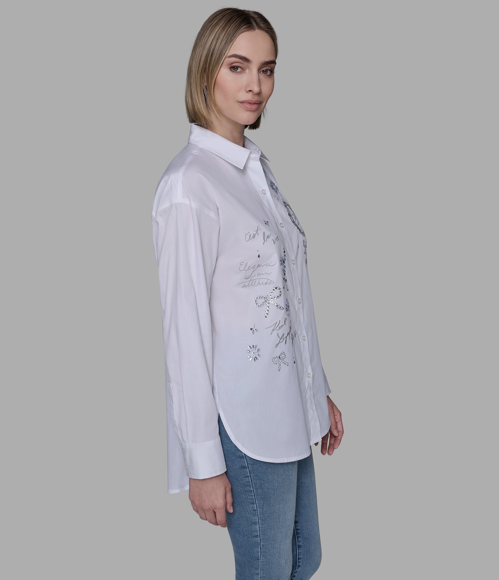 PARIS WHIMSY POPLIN SHIRT VIEW 3 | Women's Clothing