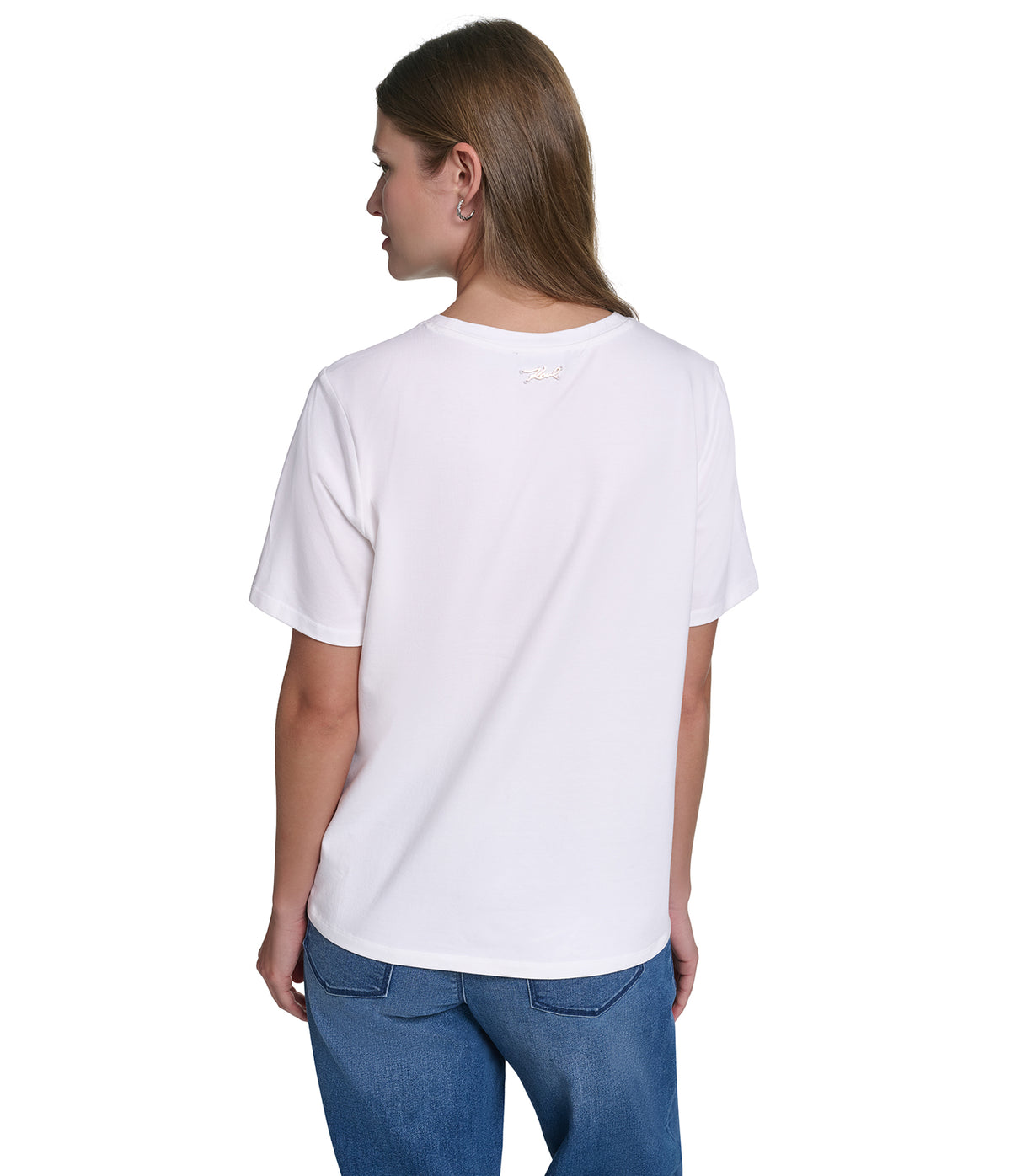 SHORT SLEEVE FLORAL KNIT TOP VIEW 3