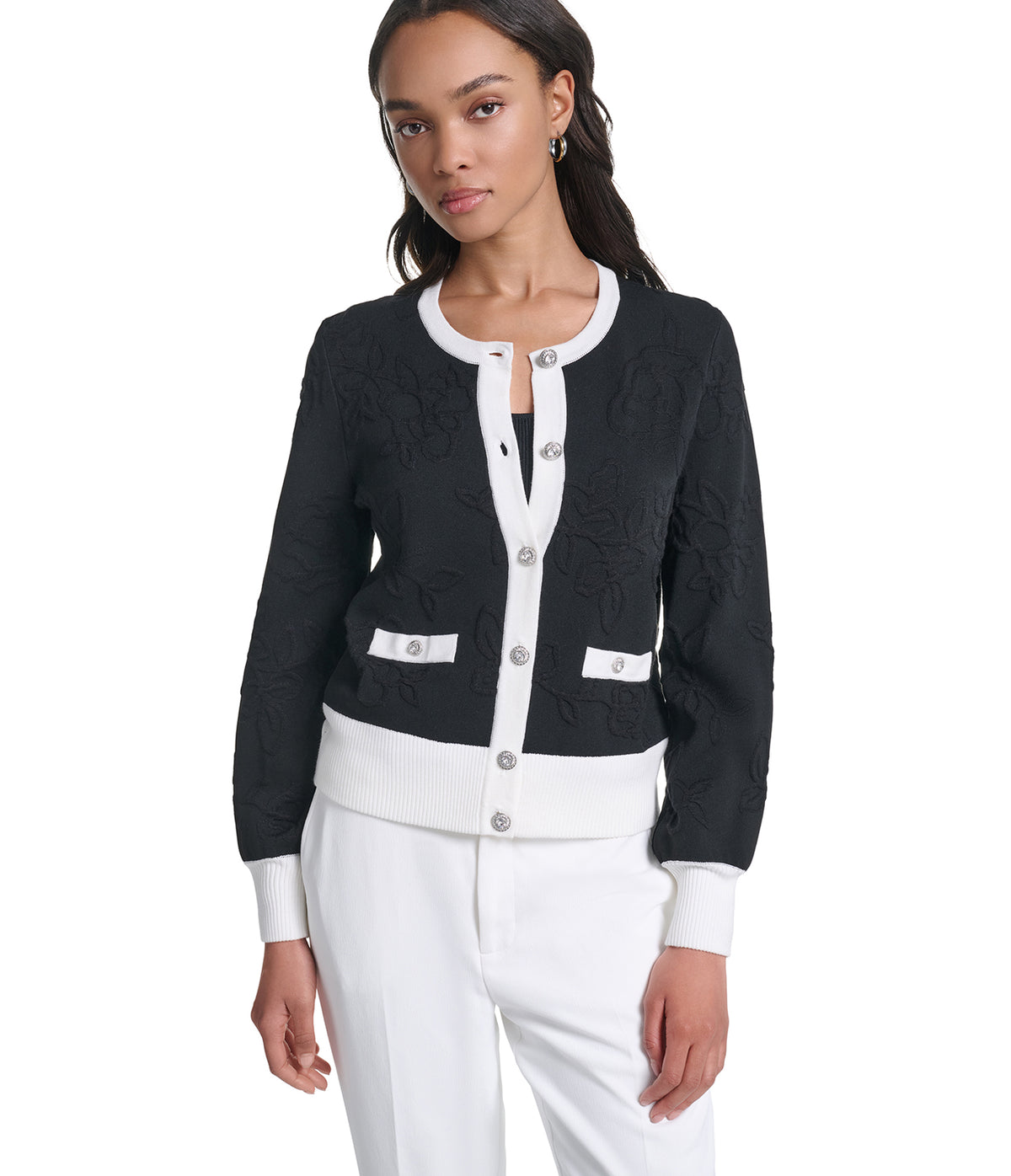 CREW NECK CARDIGAN VIEW 1