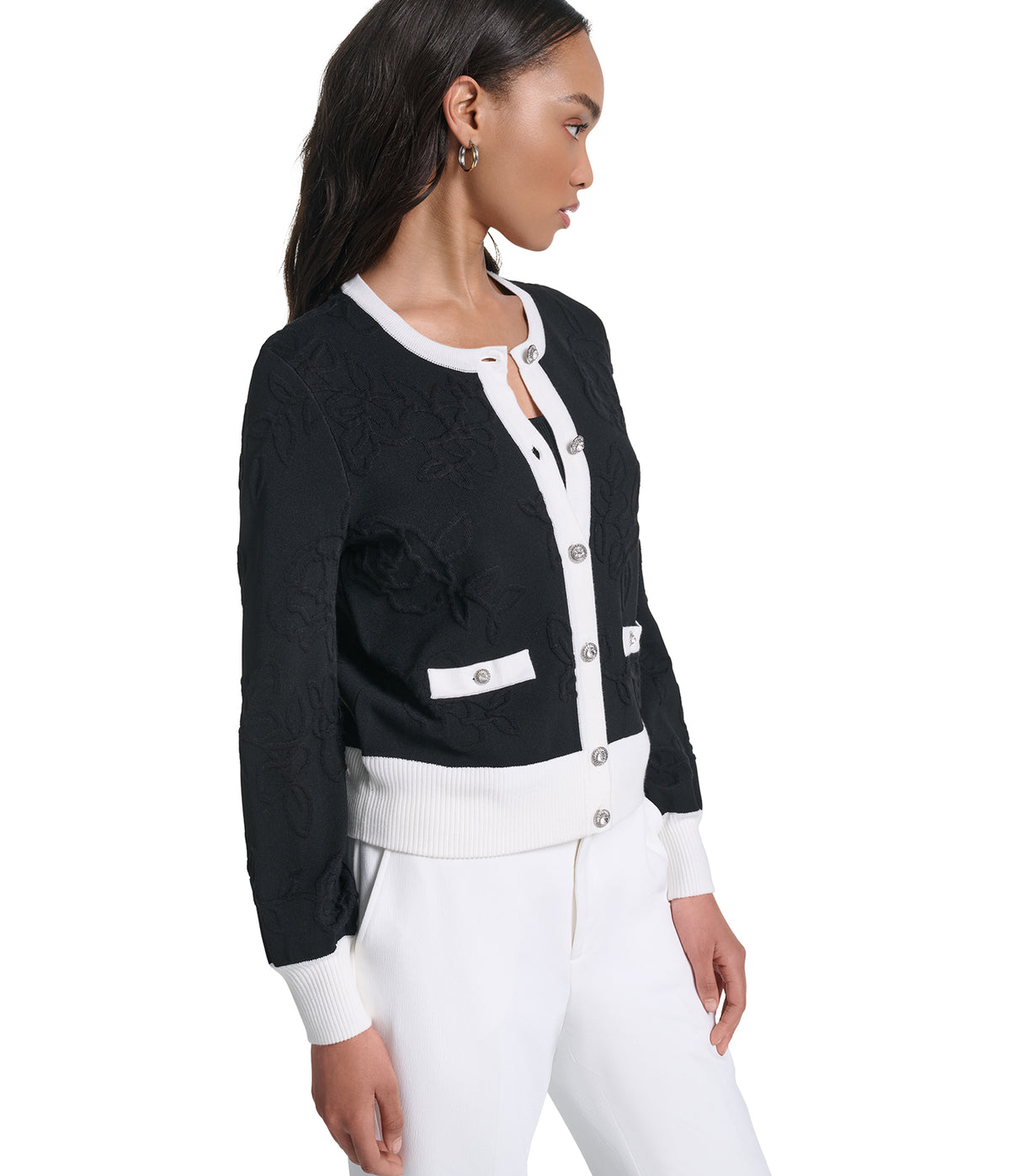CREW NECK CARDIGAN VIEW 3