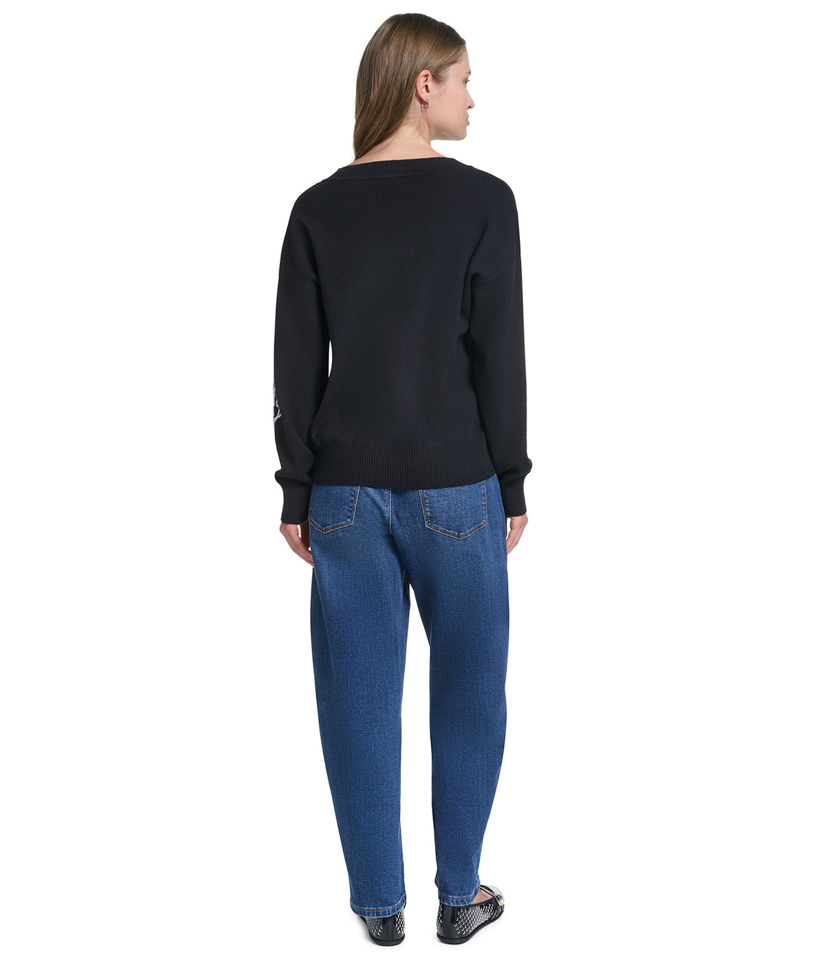 FLORAL VNECK SWEATER VIEW 5