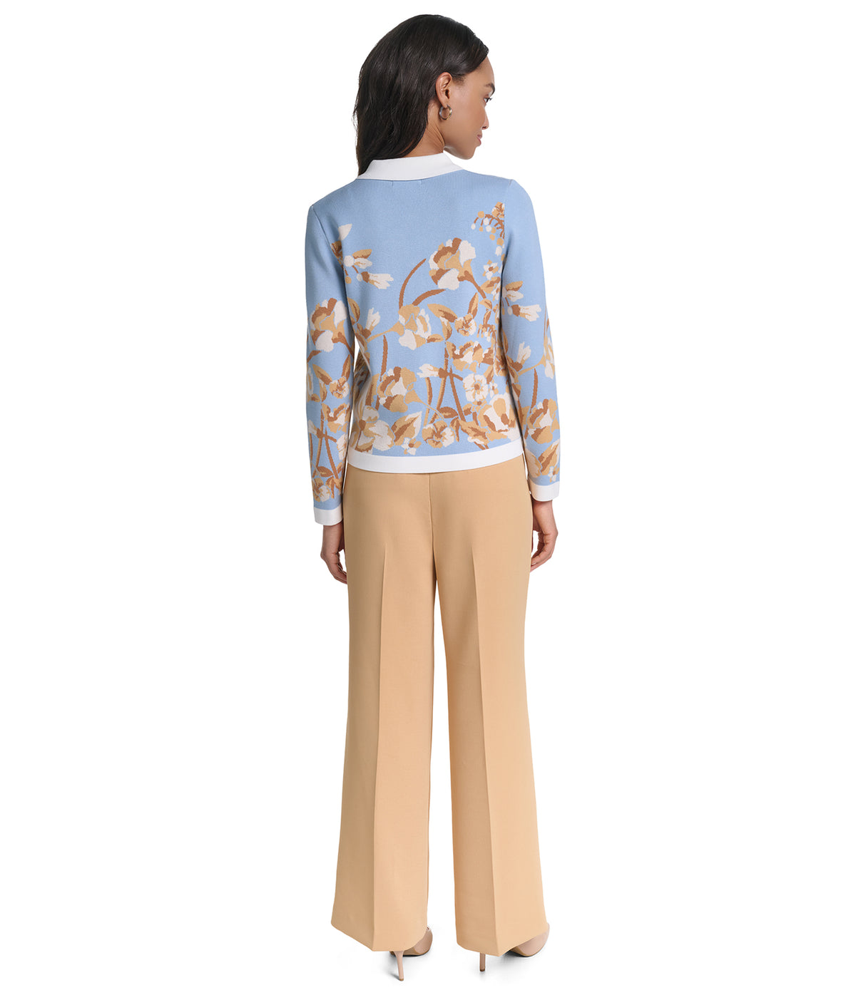 FLORAL LONG SLEEVE SWEATER VIEW 6
