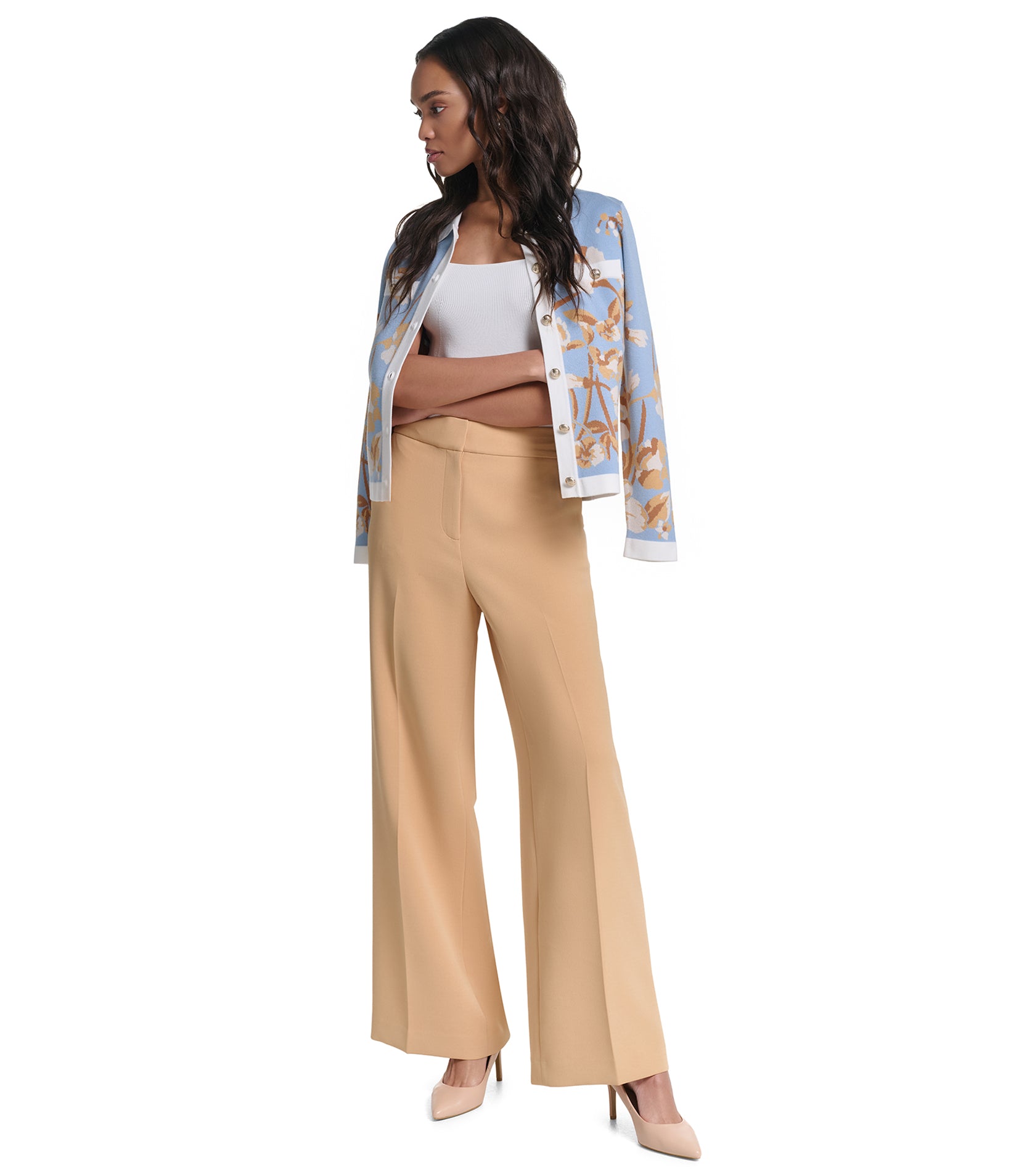 FLORAL LONG SLEEVE SWEATER VIEW 5