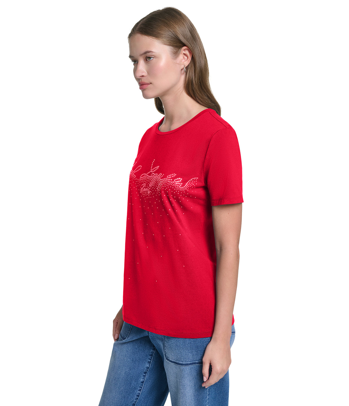 RHINESTONE LOGO TEE VIEW 2