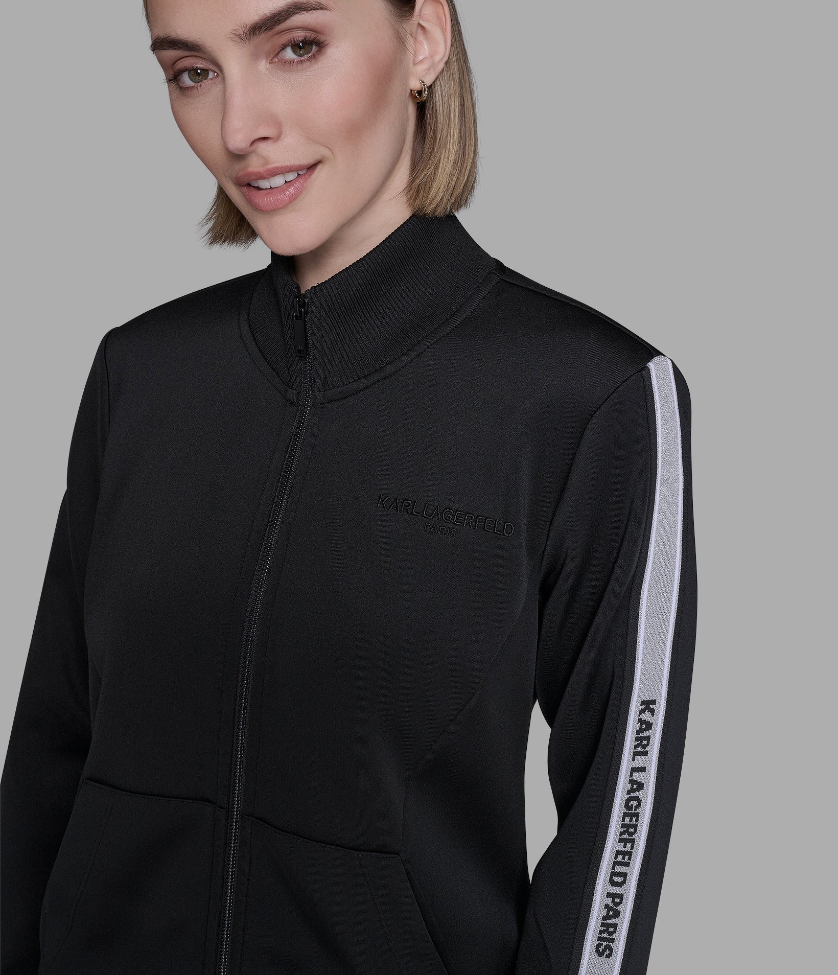 CO-ORD LOGO TAPE TRACK JACKET VIEW 5 | Jackets & Coats