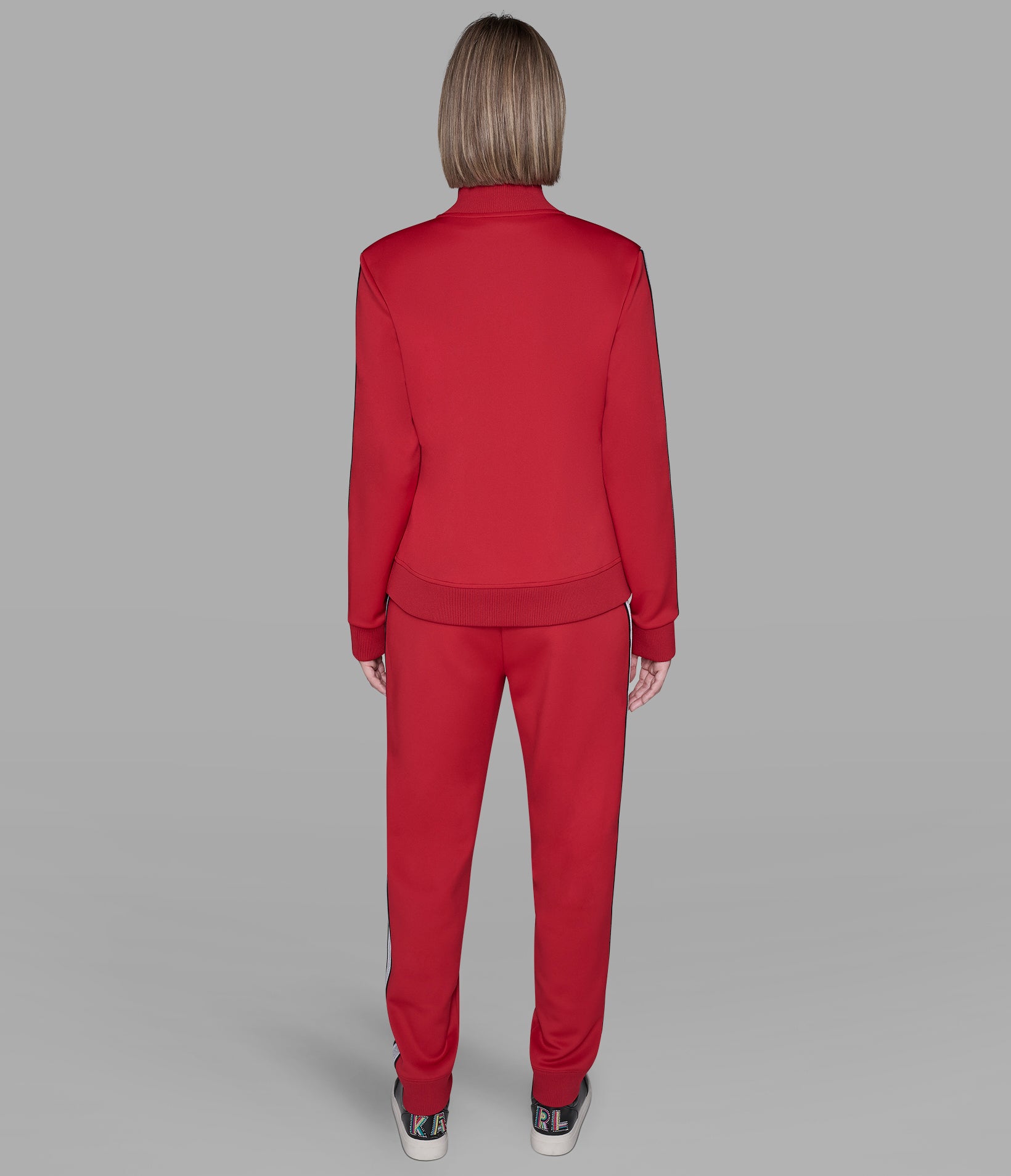 LOGO TAPE TRACK JACKET VIEW 3 | Women's Athleisure & Activewear