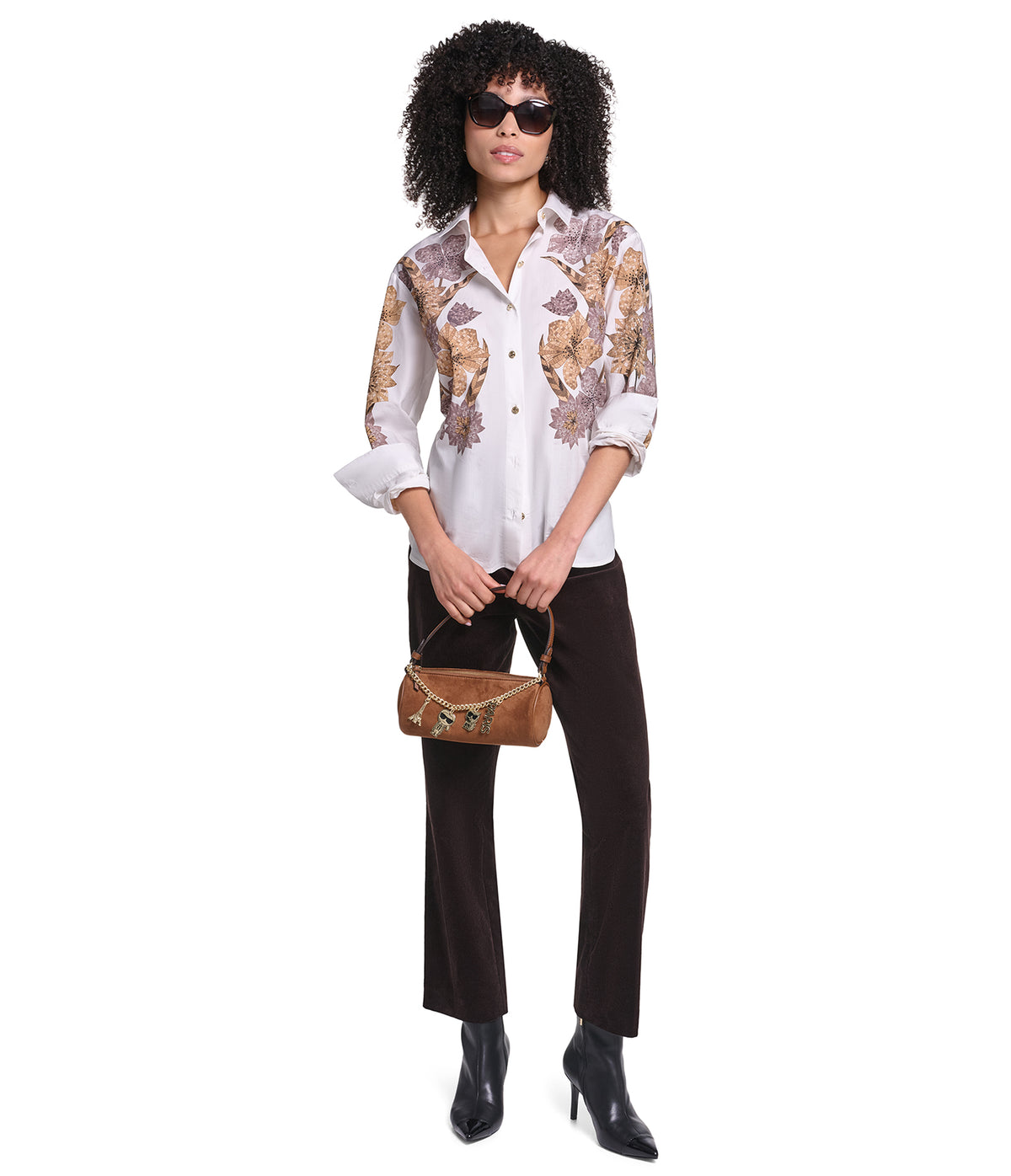 FLORAL PRINT POPLIN SHIRT VIEW 5
