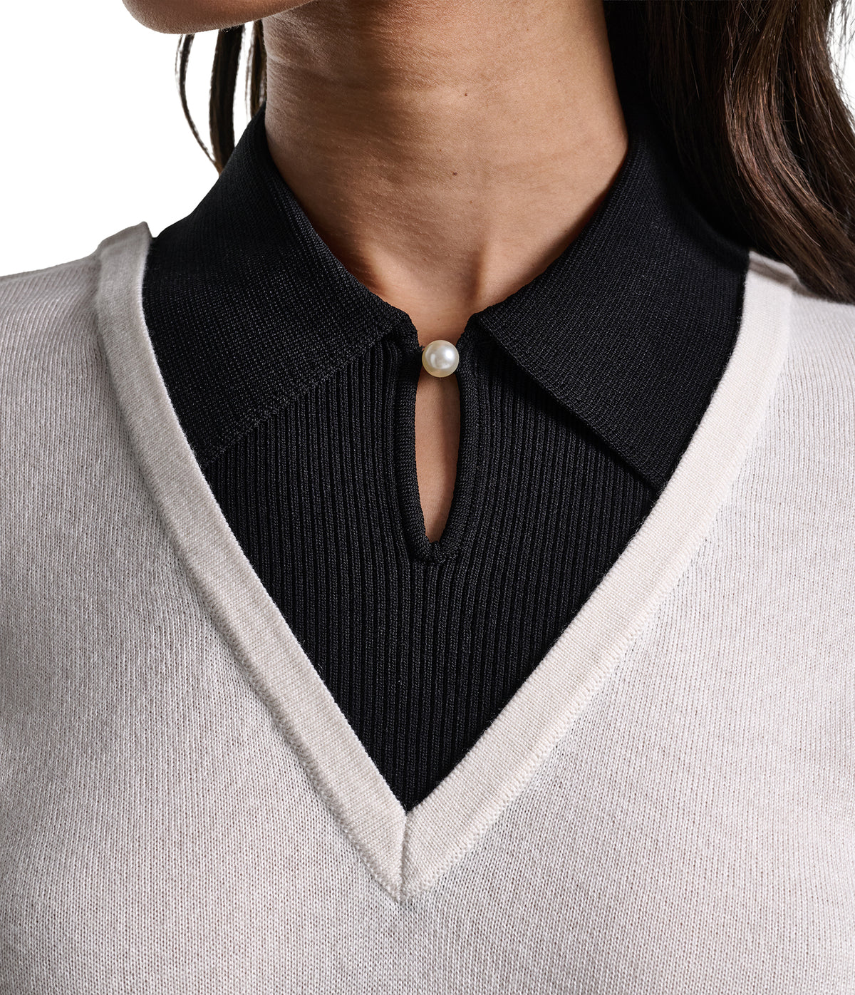 TWOFFER PEARL KEYHOLE SWEATER VIEW 6