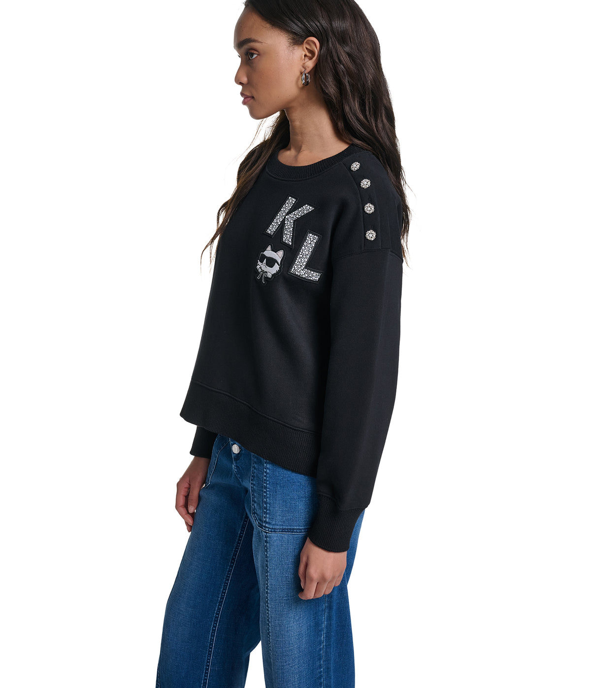 KL CHOUPETTE PATCH SWEATSHIRT VIEW 6