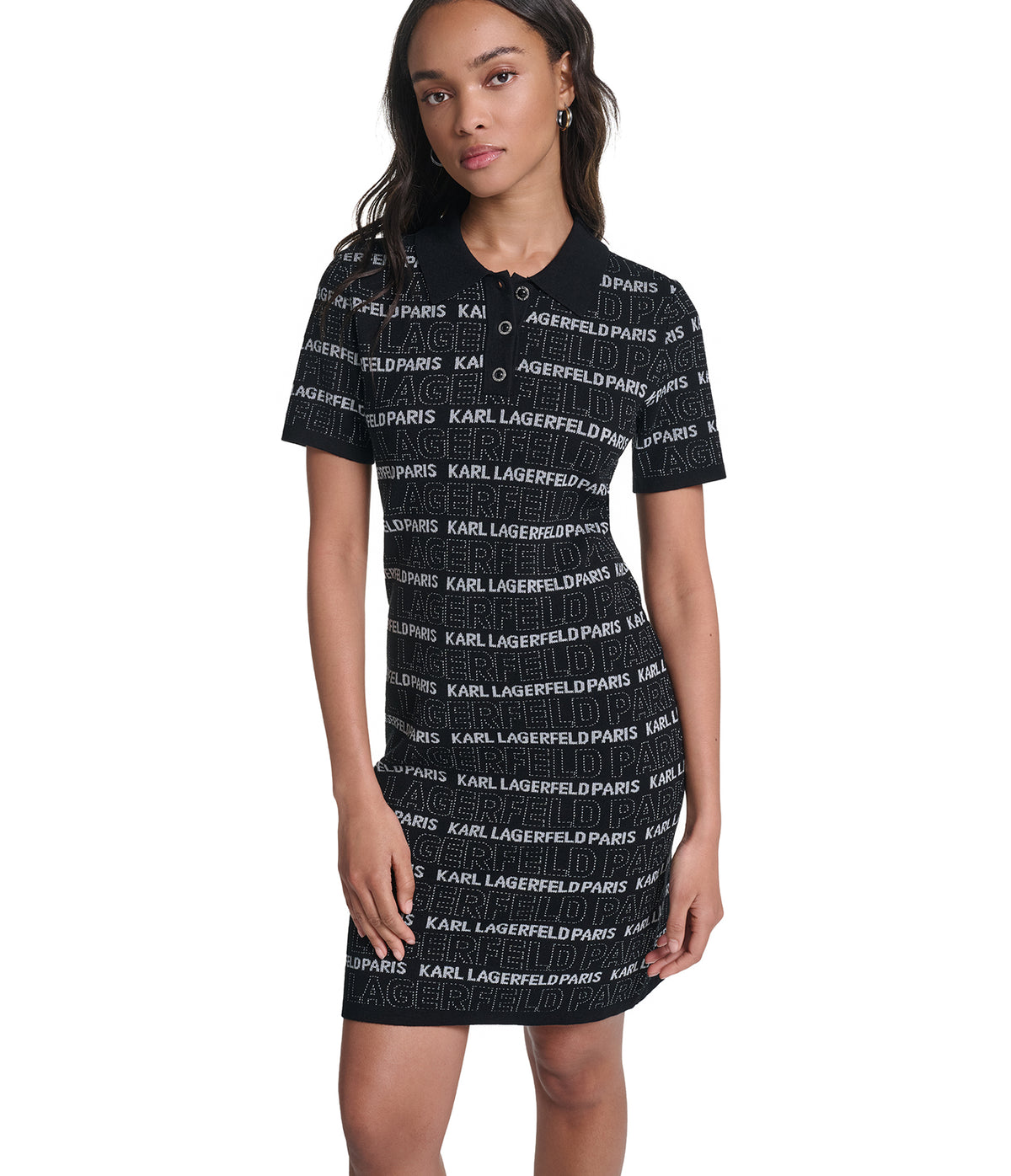TONAL LOGO POLO DRESS VIEW 2