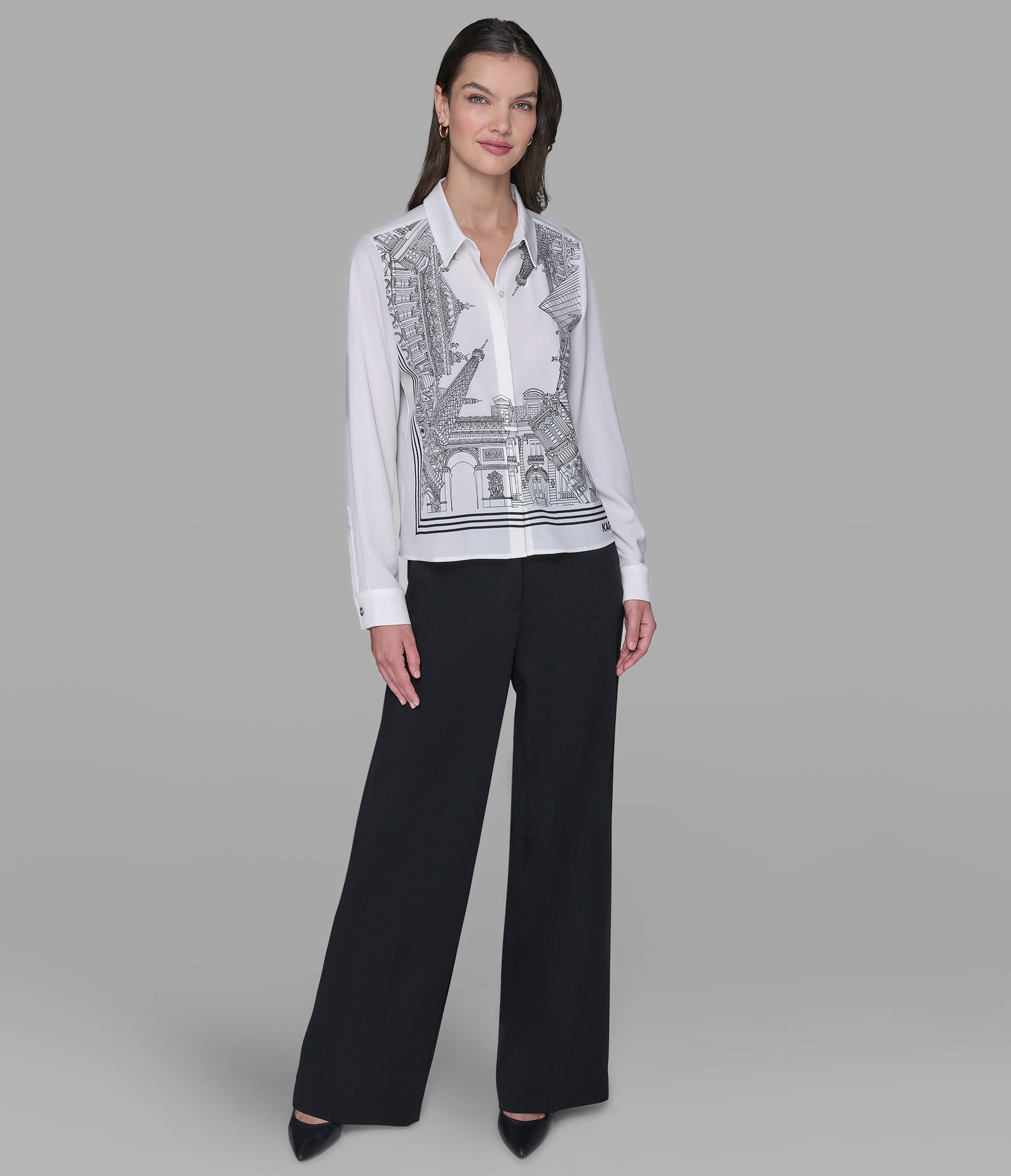 PARIS SCENE SOFT BLOUSE VIEW 4 | Women's Tops & Sweaters