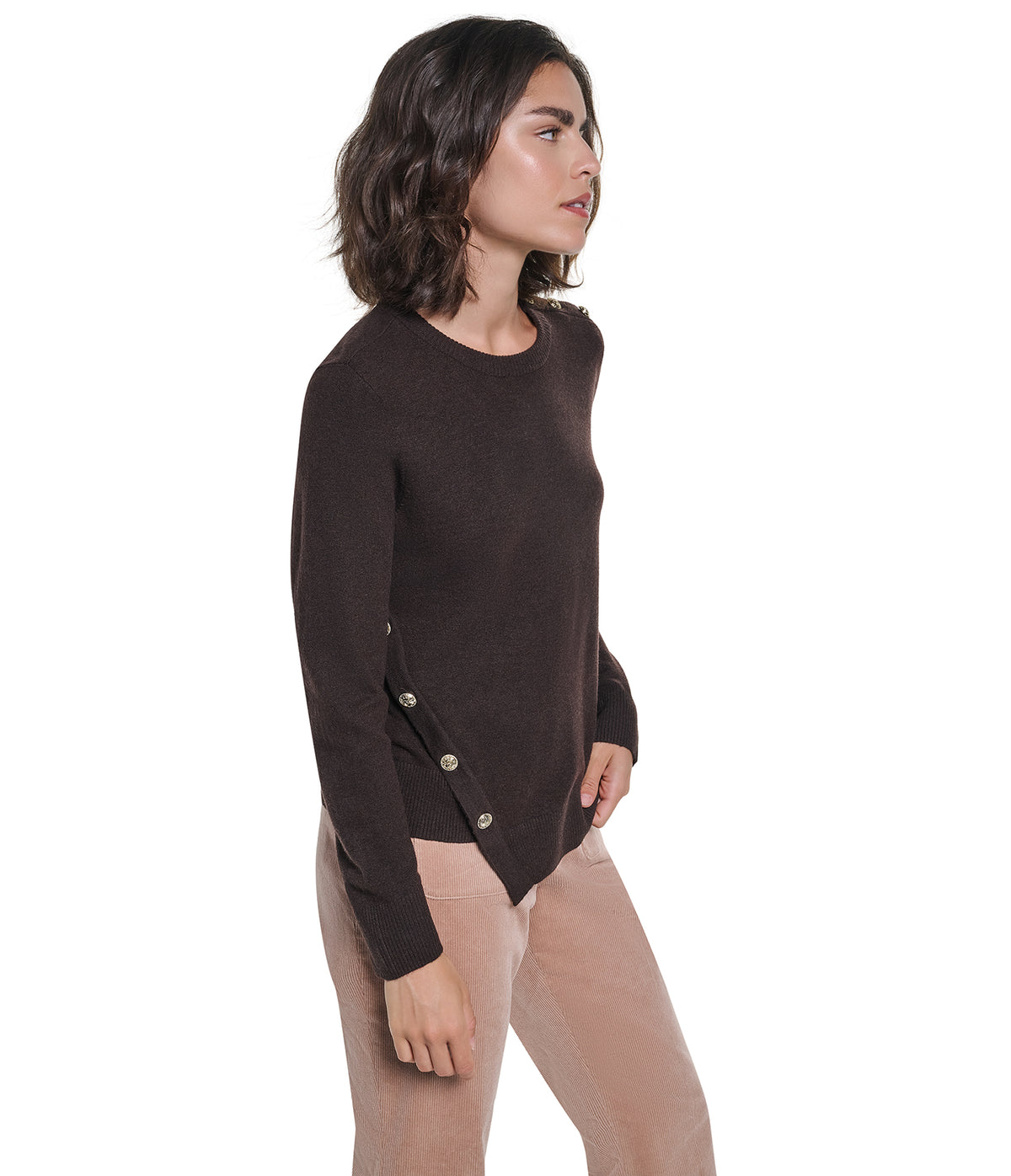 BUTTON DETAIL SWEATER VIEW 3
