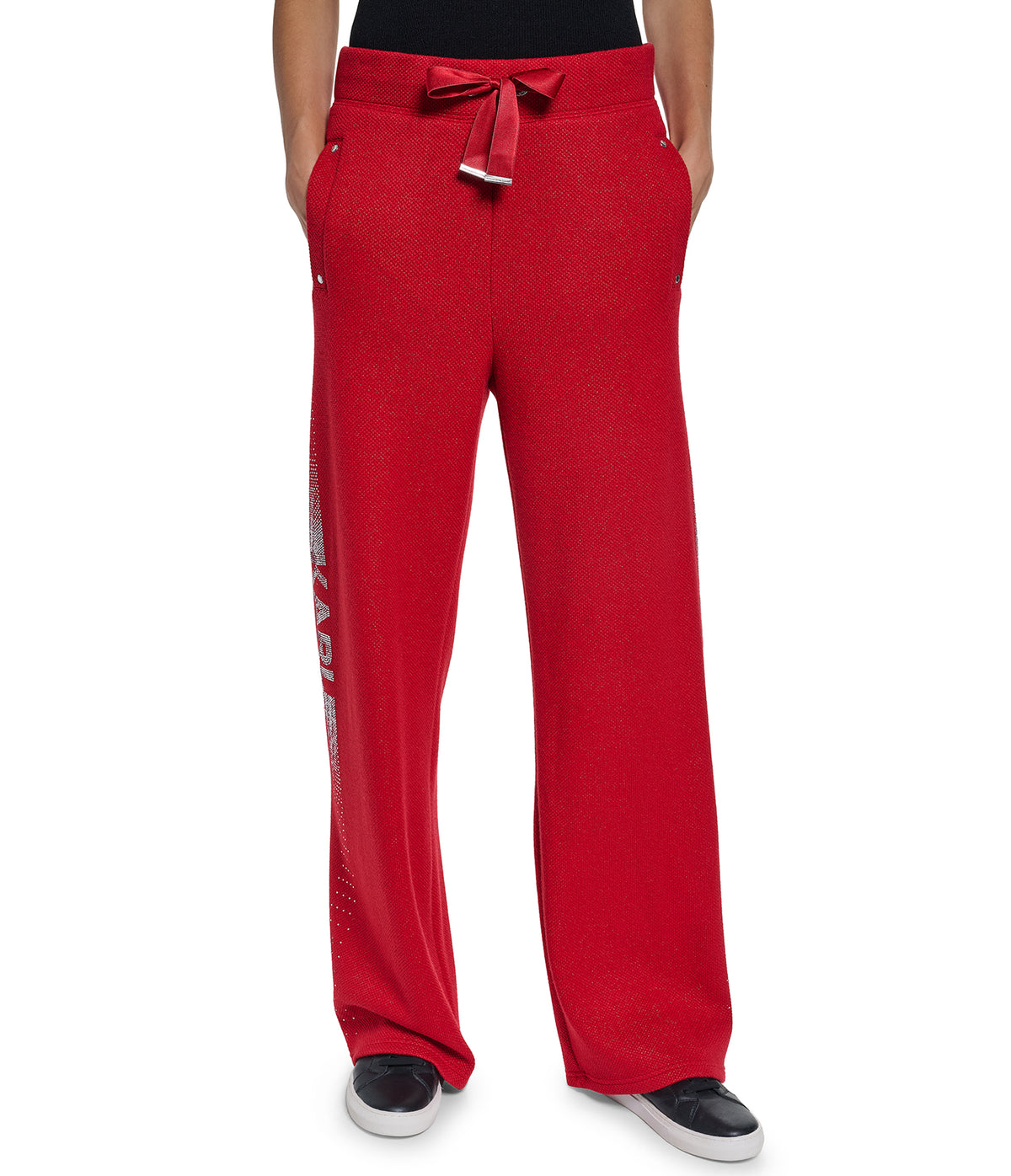 EMBELLISHED TACK PANTS VIEW 2 | New Women's Clothing