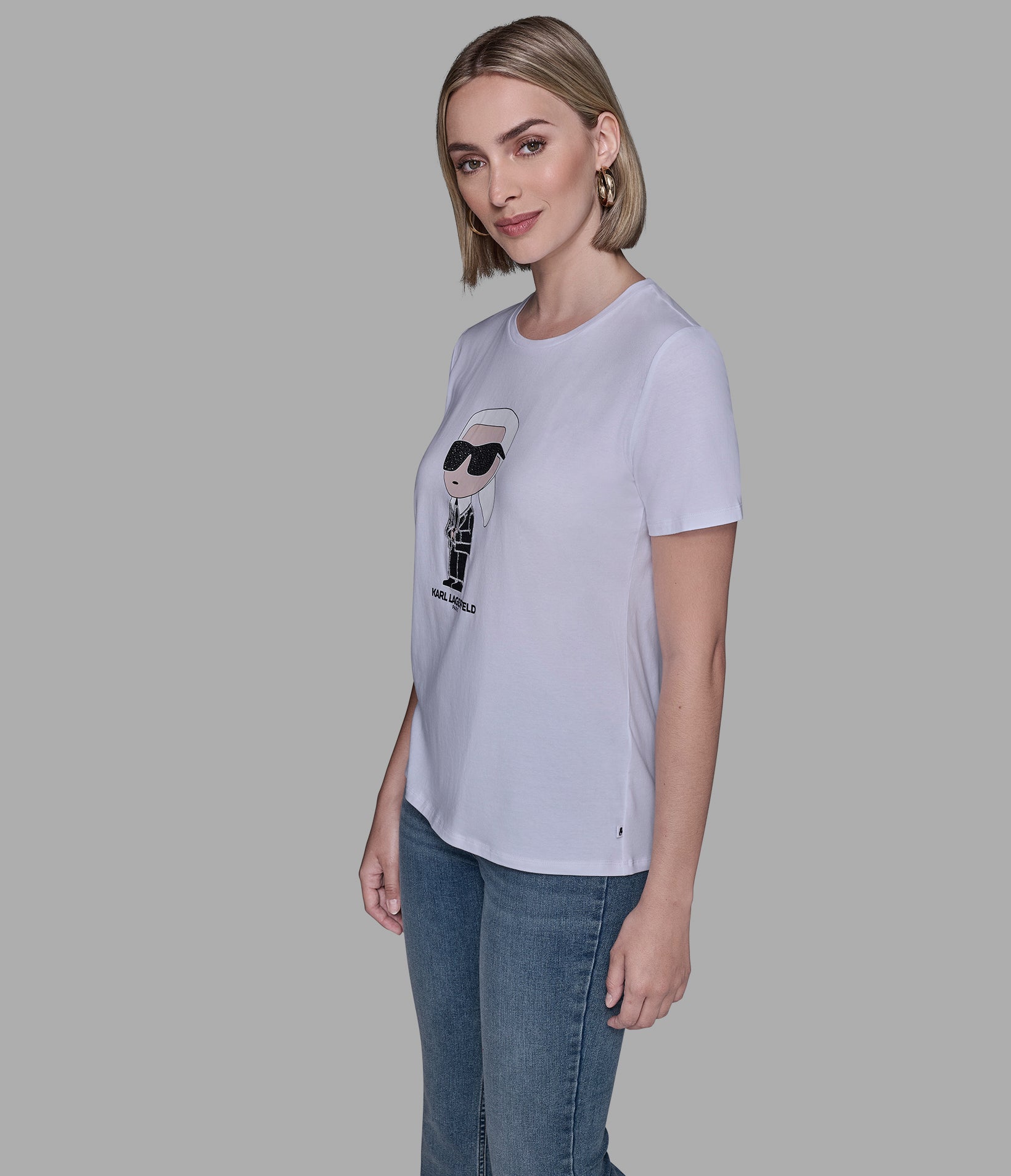 KARL IN BLAZER TEE VIEW 4 | Women's Clothing Sale