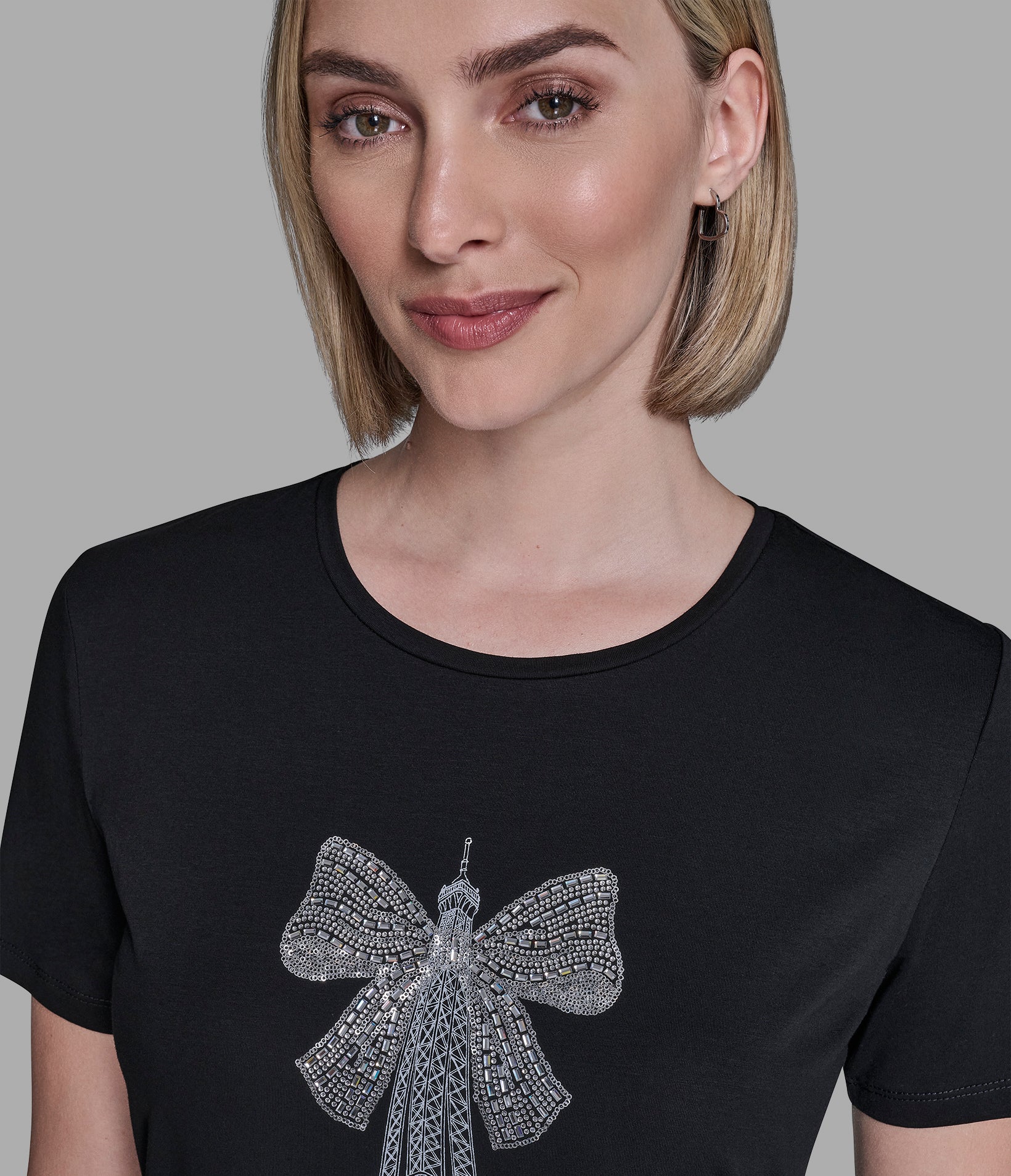 EIFFEL TOWER BOW TEE VIEW 5