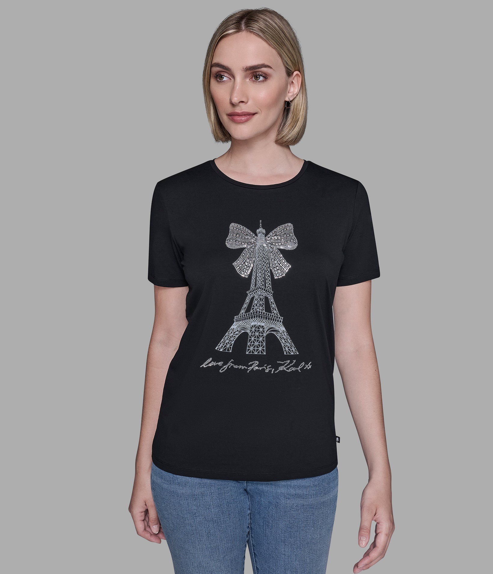 EIFFEL TOWER BOW TEE View 1 | Products