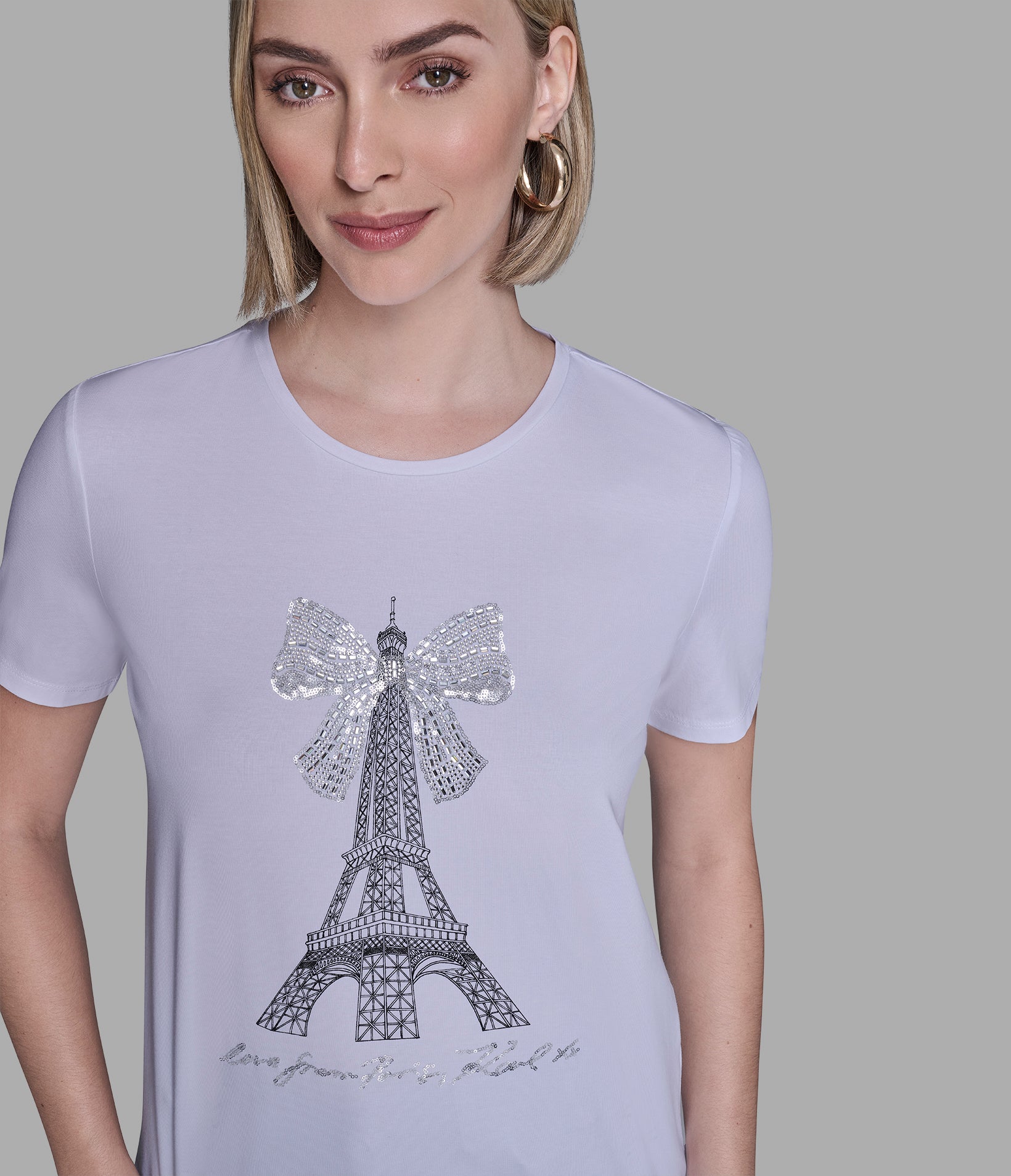 EIFFEL TOWER BOW TEE VIEW 5