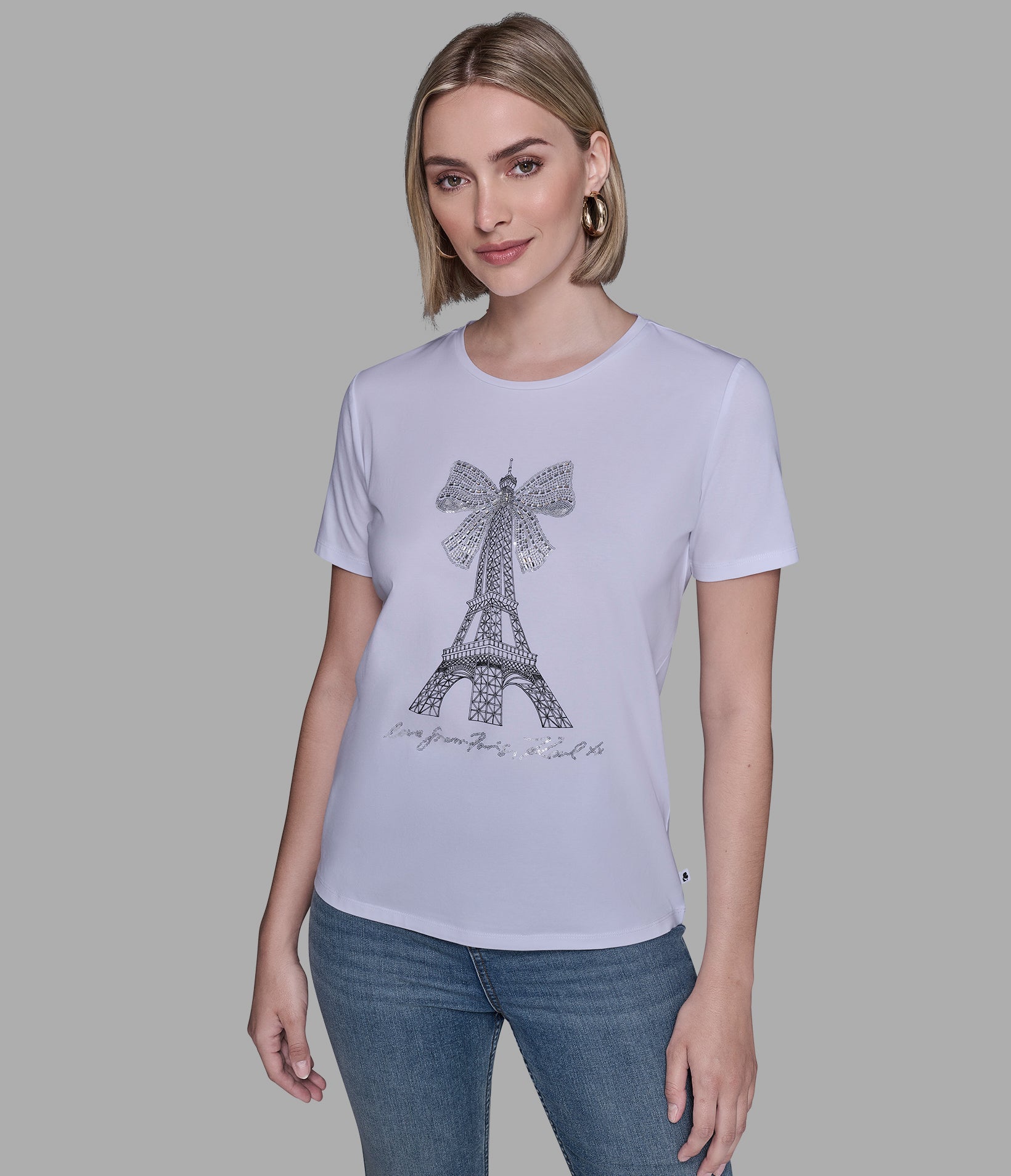 EIFFEL TOWER BOW TEE View 1 | Products