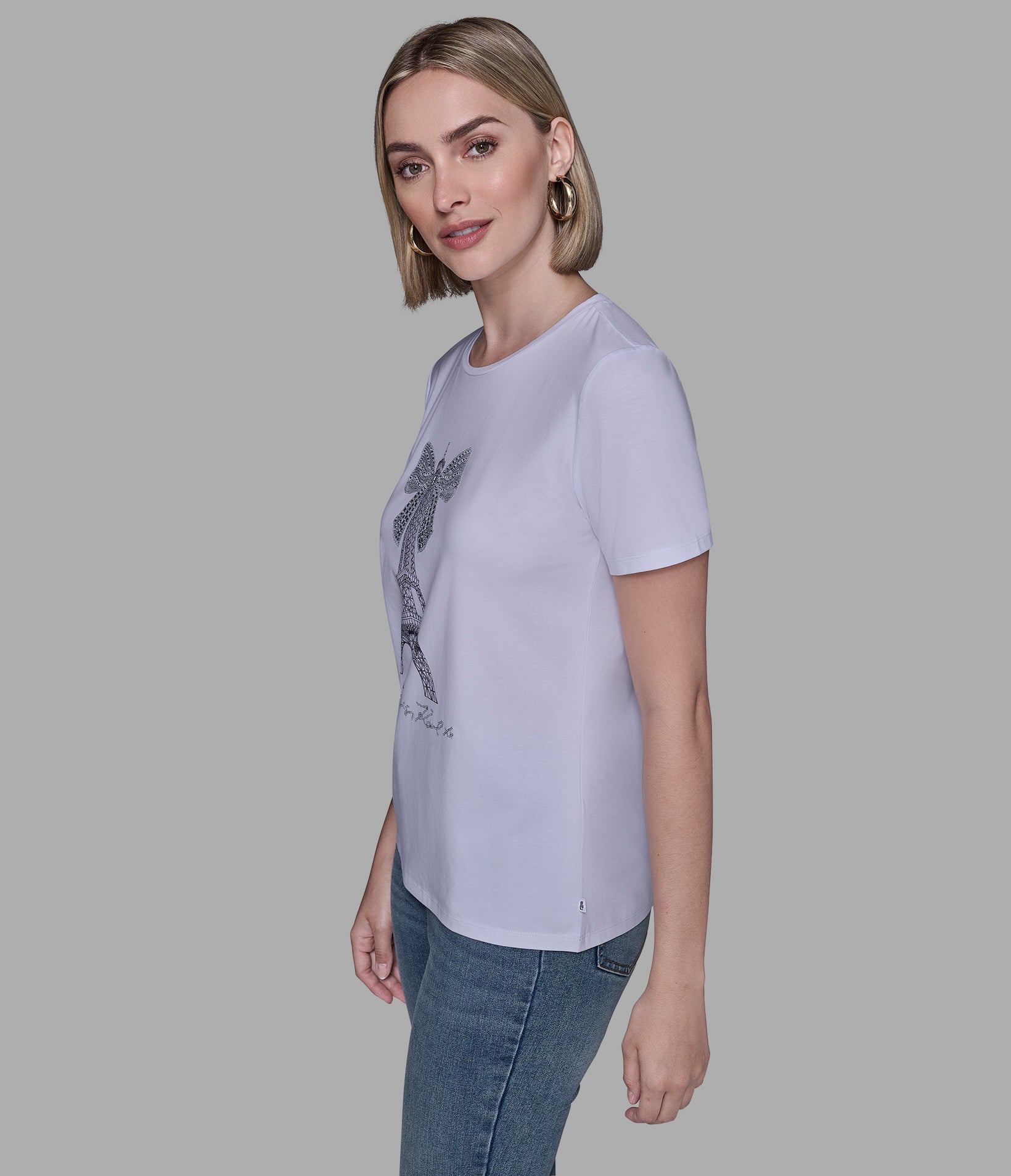 EIFFEL TOWER BOW TEE VIEW 4