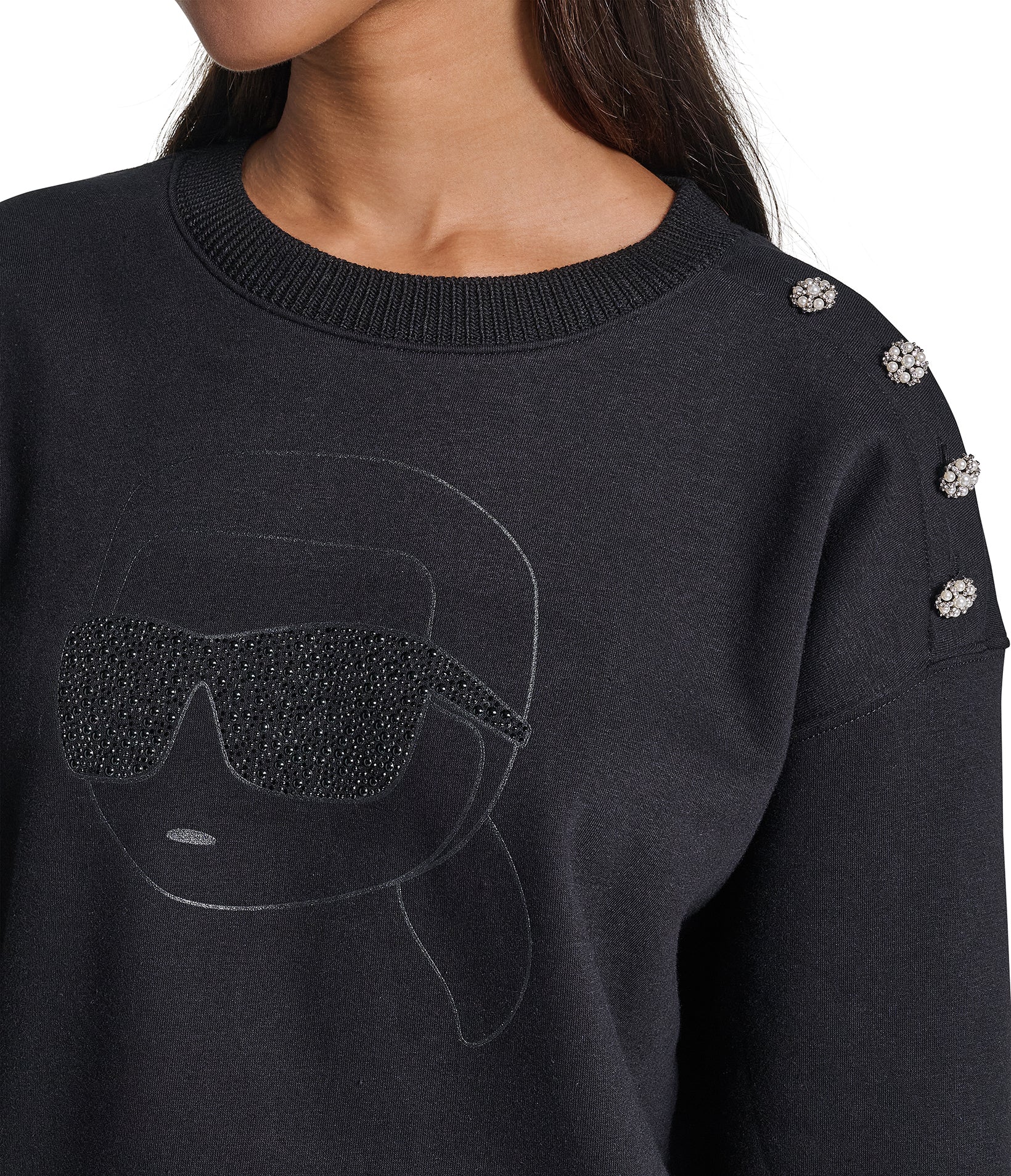 KARL HEAD WITH BUTTONS SWEATER VIEW 7