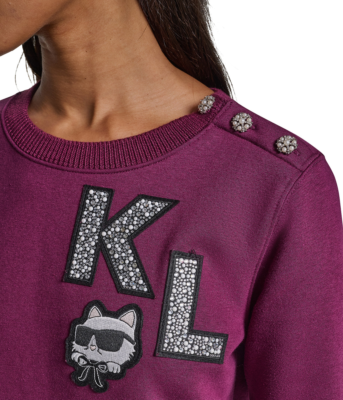 LONG SLEEVE SWEATSHIRT DRESS VIEW 6