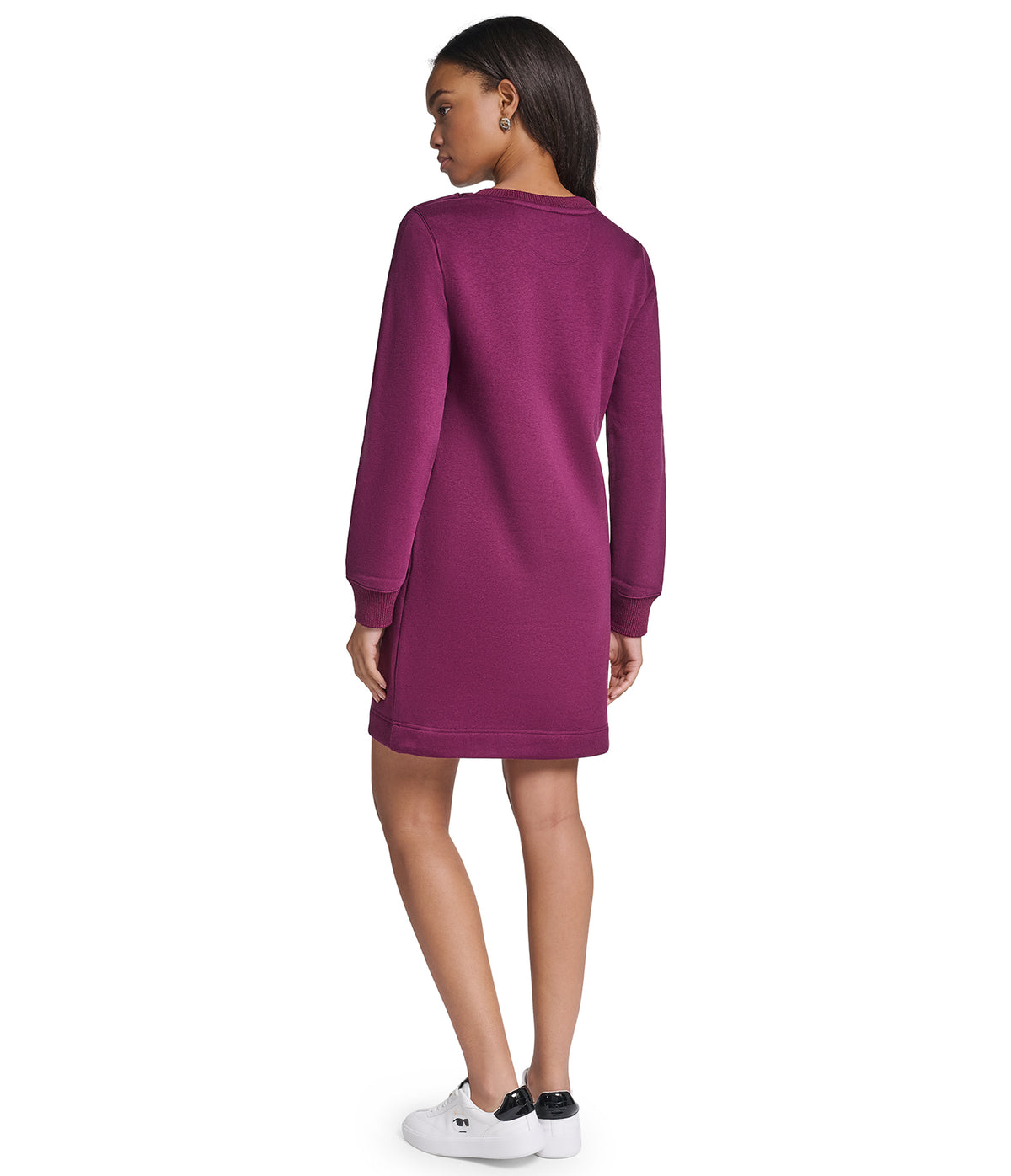 LONG SLEEVE SWEATSHIRT DRESS VIEW 3