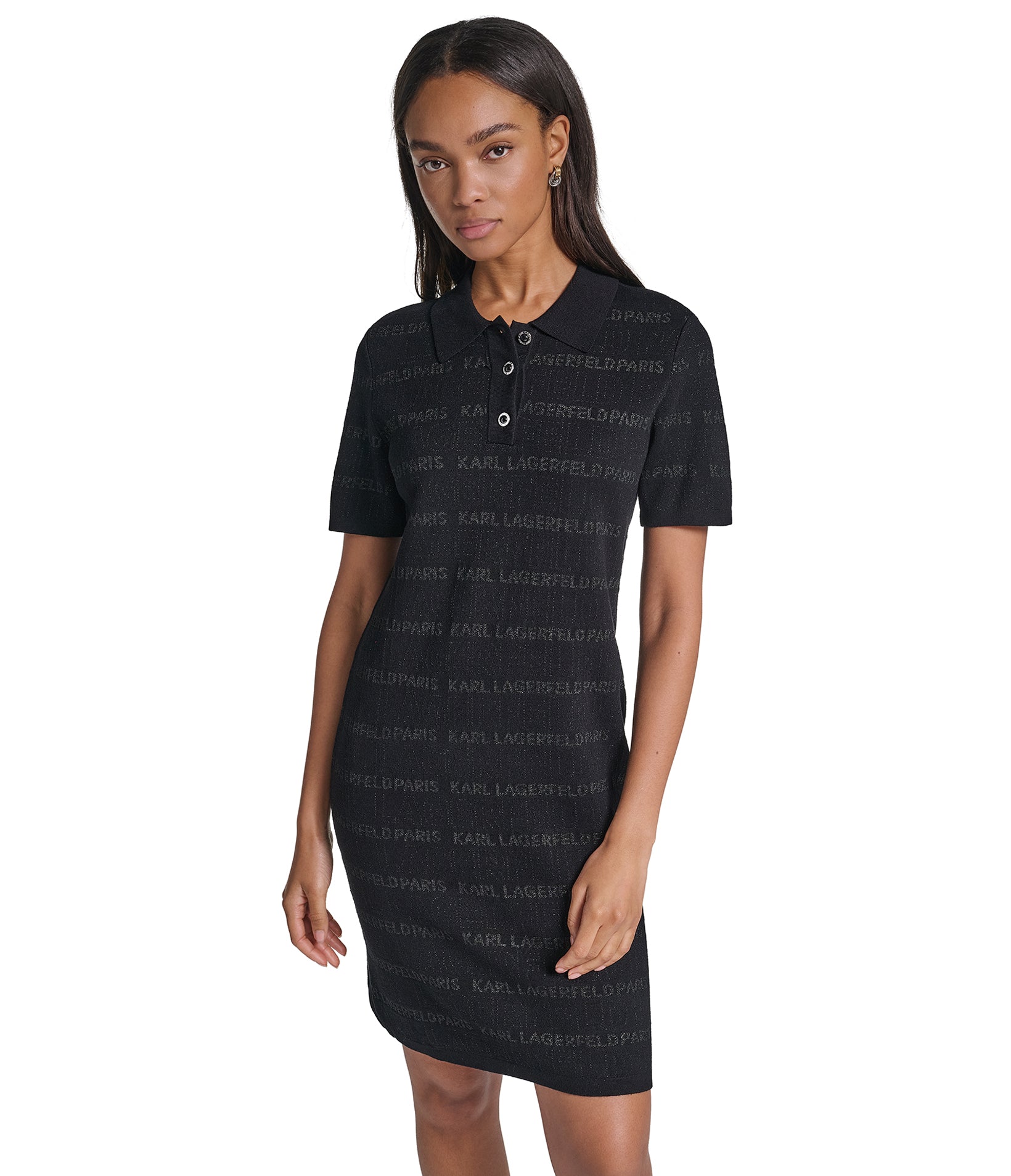 TONAL LOGO POLO DRESS VIEW 1
