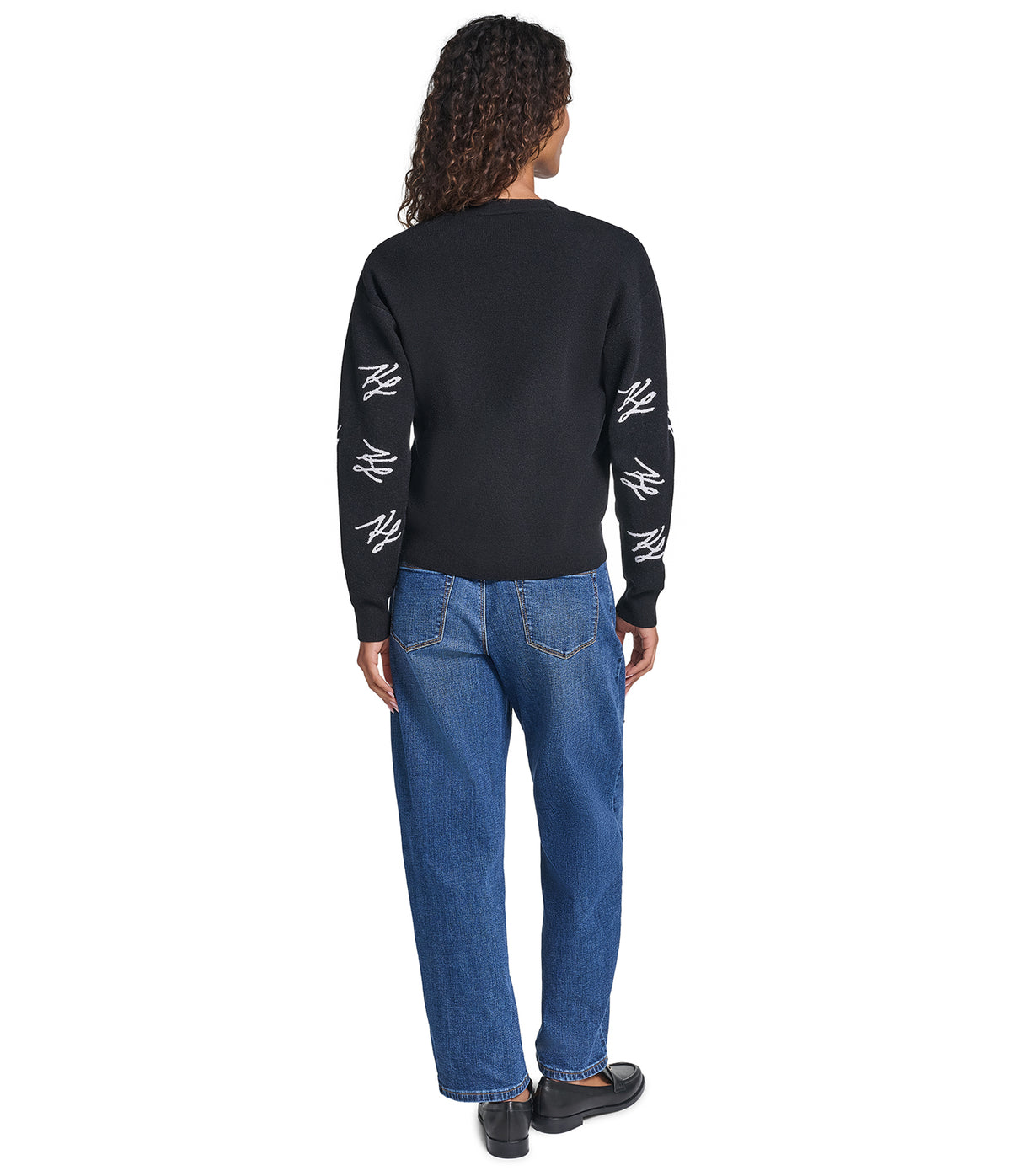 KL SCRIPTED LOGO PRINT CARDIGAN VIEW 7