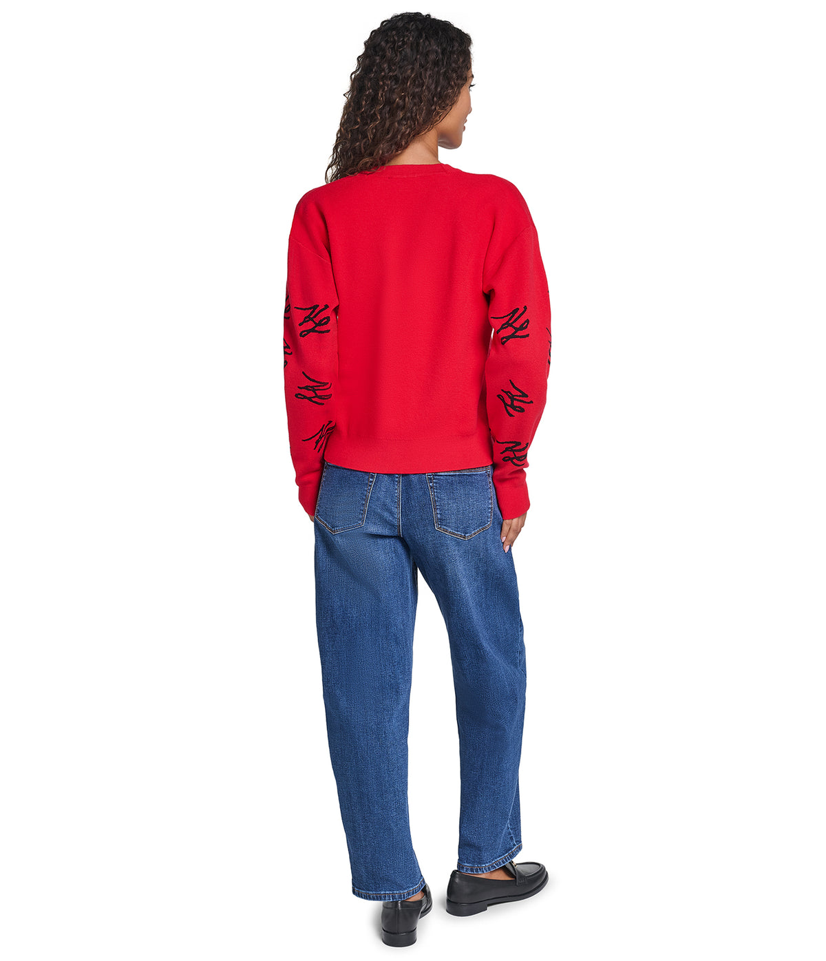 KL SCRIPTED LOGO PRINT CARDIGAN View 2 | WOMEN'S FALL COLLECTION