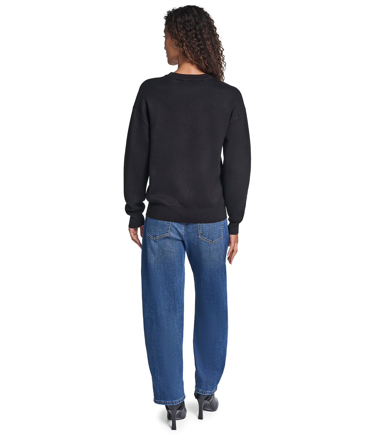 EMBELLESHED BOW PRINT SWEATER VIEW 6