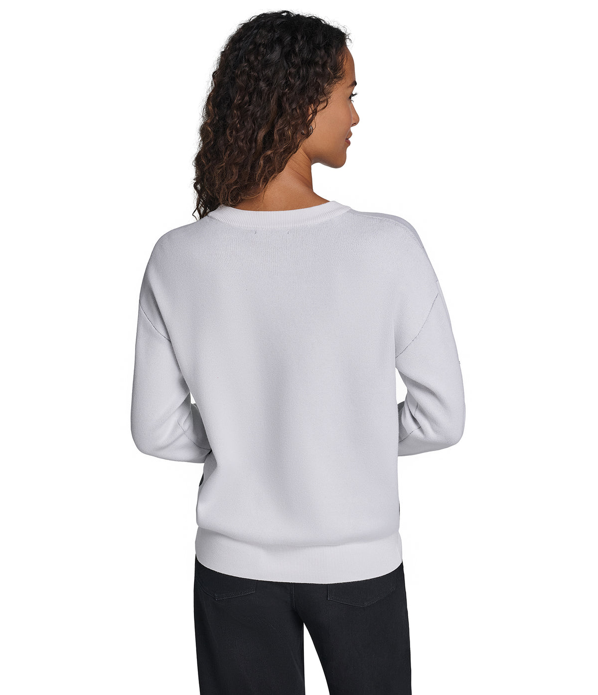 EMBELLESHED BOW PRINT SWEATER VIEW 2