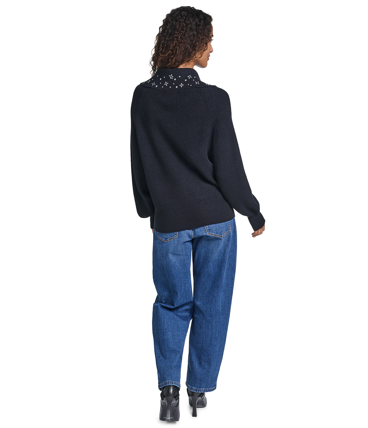 SPARKLE HALF ZIP SWEATER VIEW 6