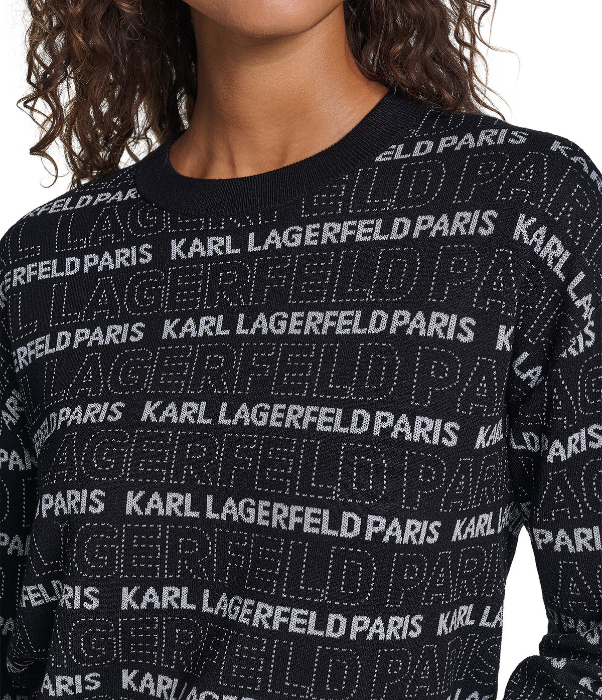 LONG SLEEVE LOGO PRINT SWEATER VIEW 7
