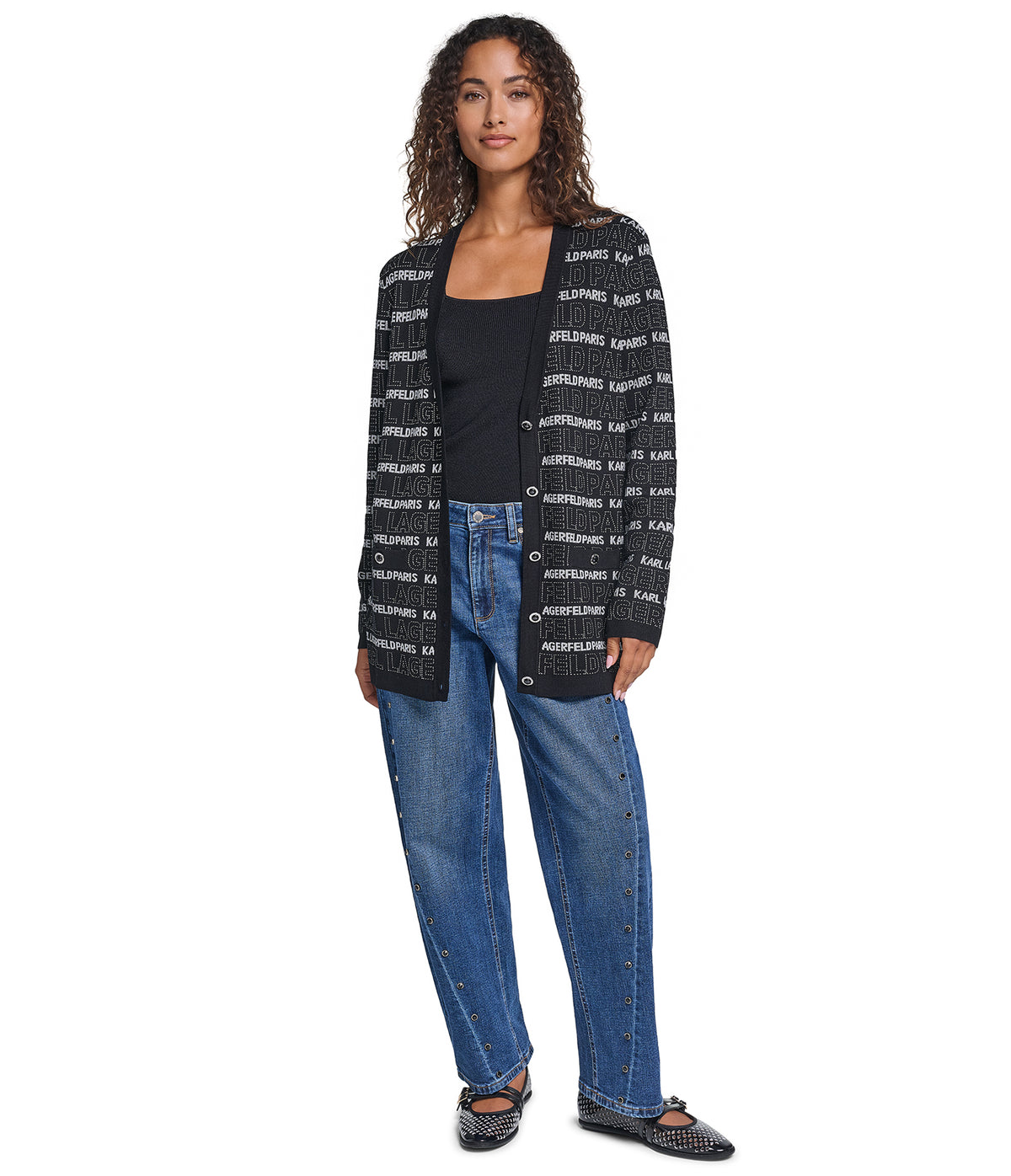 LOGO TAPE CARDIGAN VIEW 5