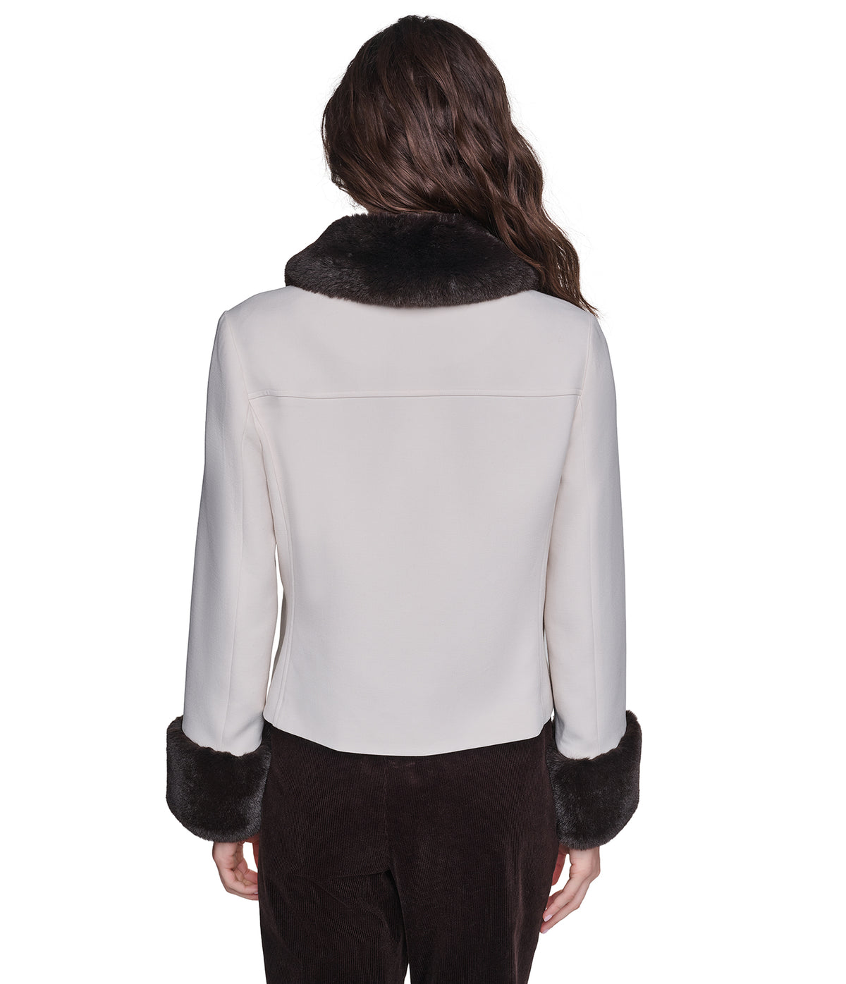 FUR COLLAR TRIM JACKET VIEW 3