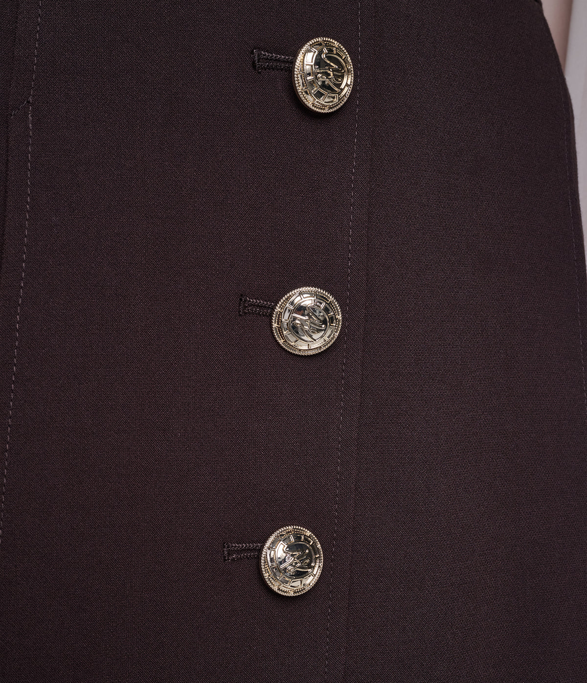 BUTTON DETAIL PLEATED SKIRT VIEW 7