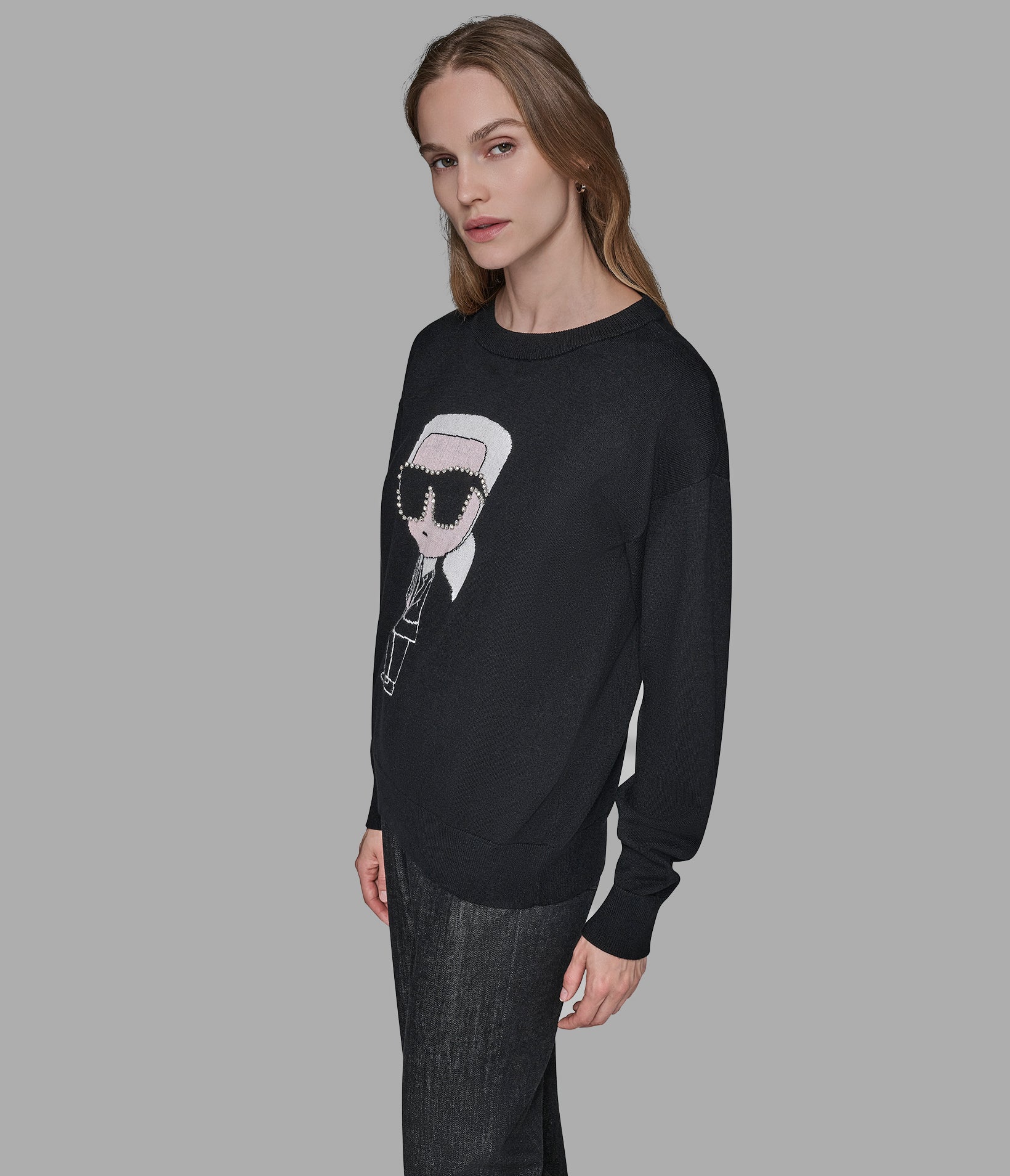 KARL CHARACTER SWEATER VIEW 4 | WOMEN'S FALL COLLECTION
