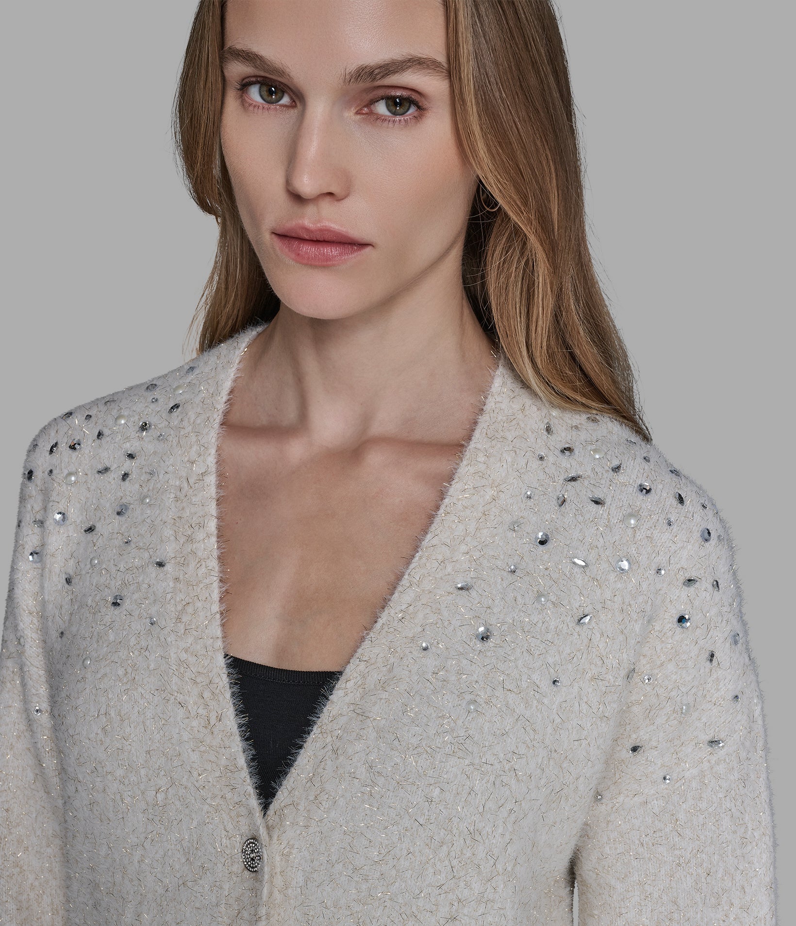 EMBELLISHED CARDIGAN WITH POCKETS VIEW 5