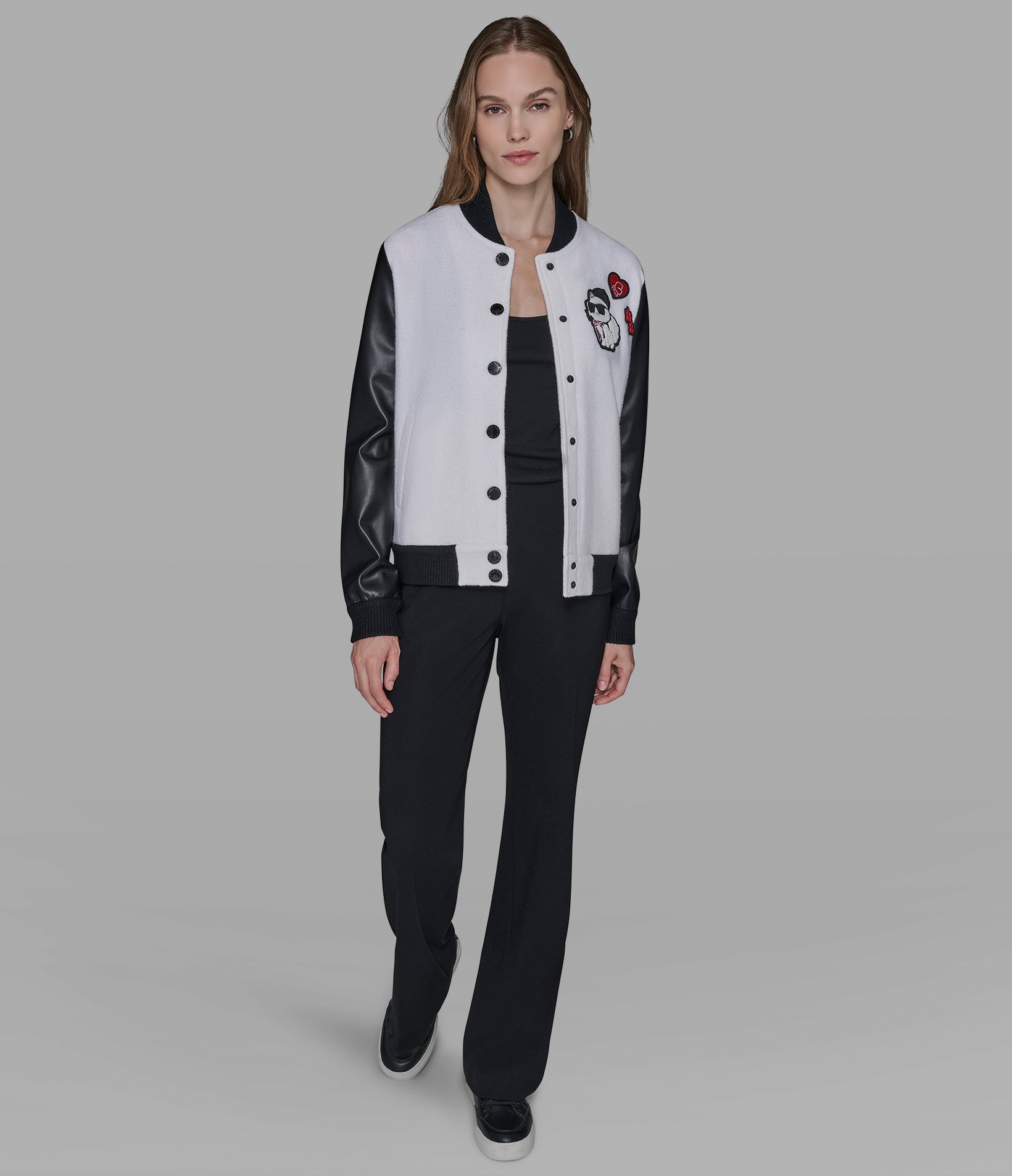 Choupette Varsity Jacket | Jackets & Blazers | Karl Lagerfeld Paris