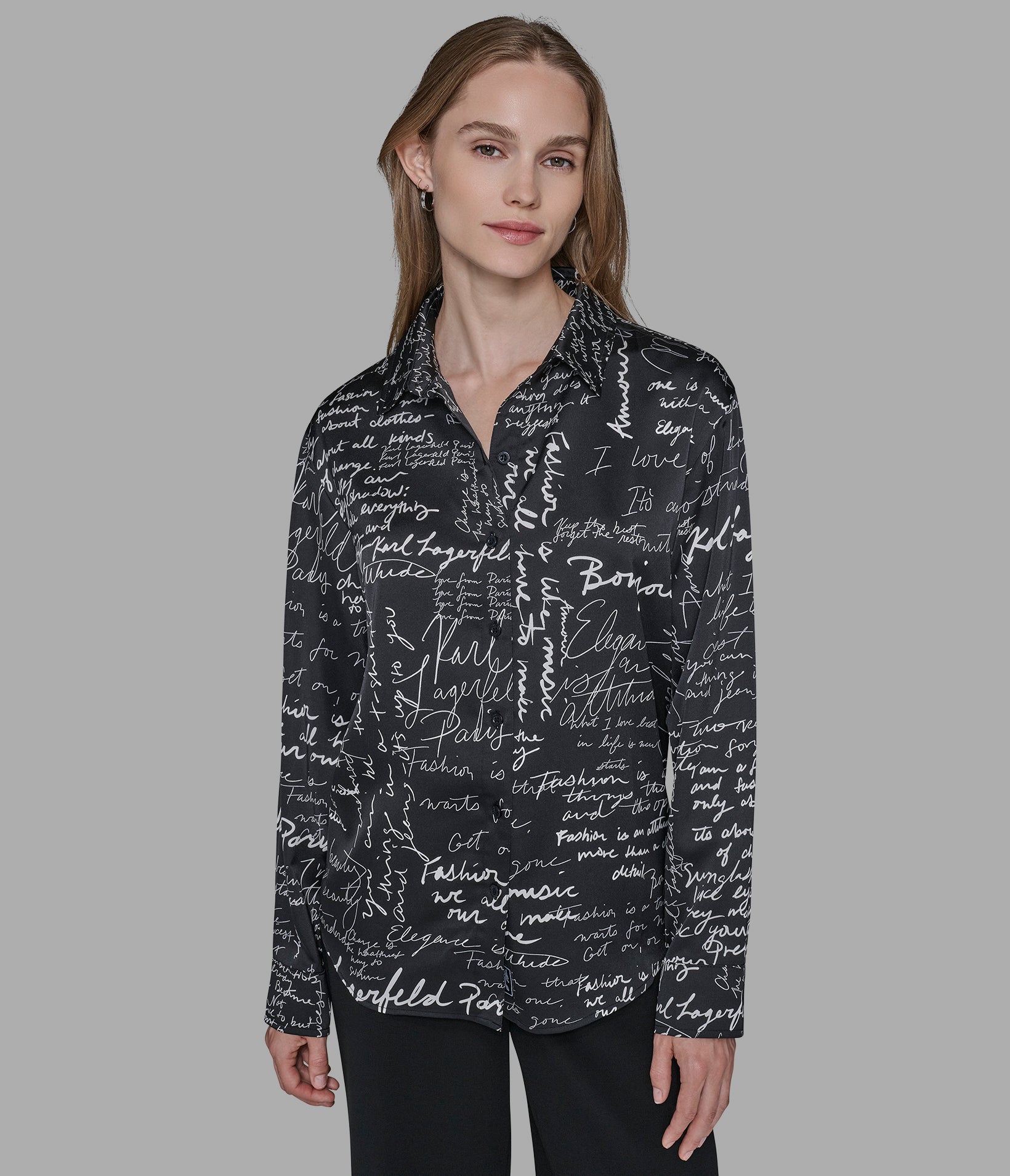 CONVERSATIONAL SOFT BLOUSE VIEW 1
