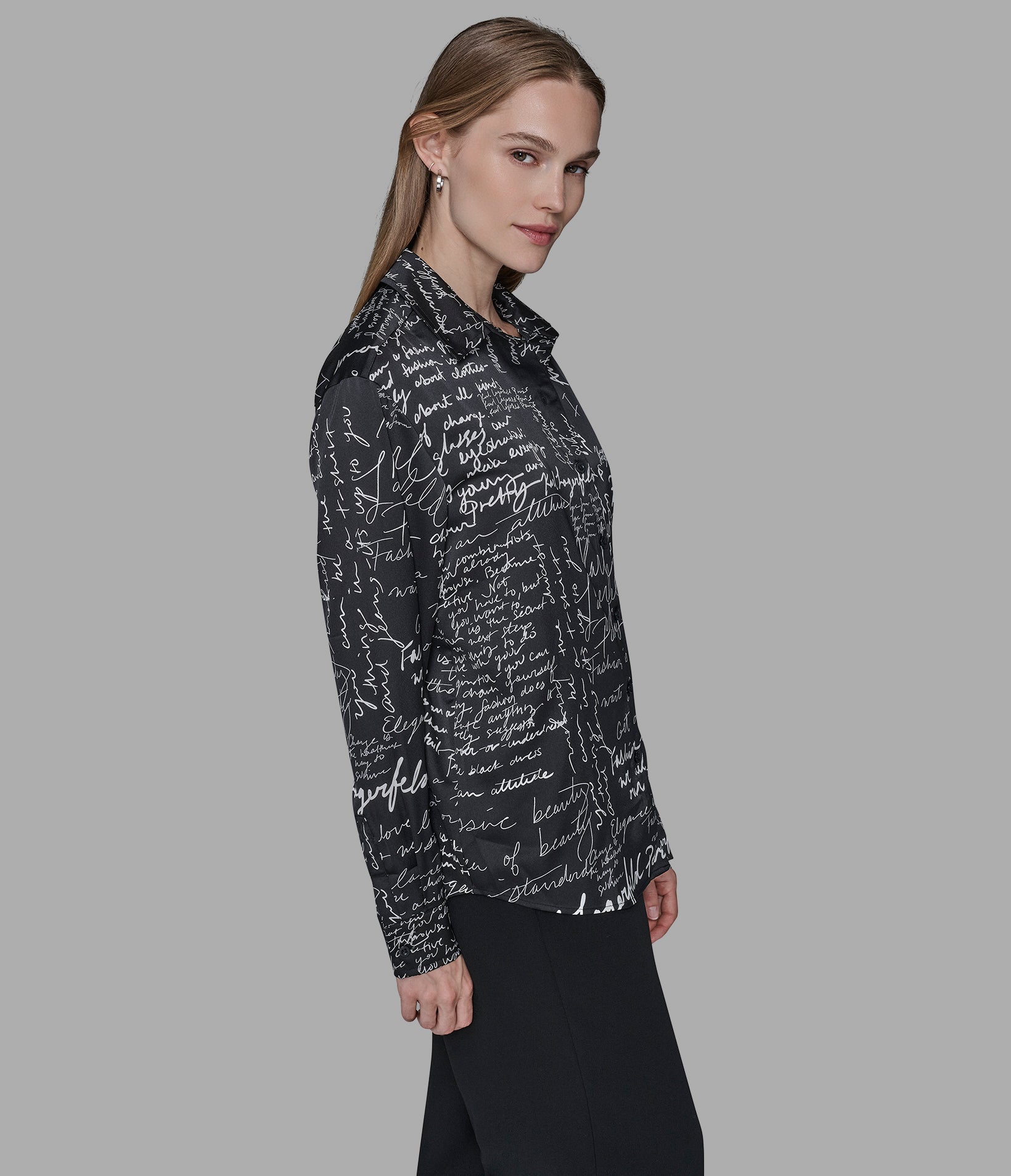 CONVERSATIONAL SOFT BLOUSE VIEW 4