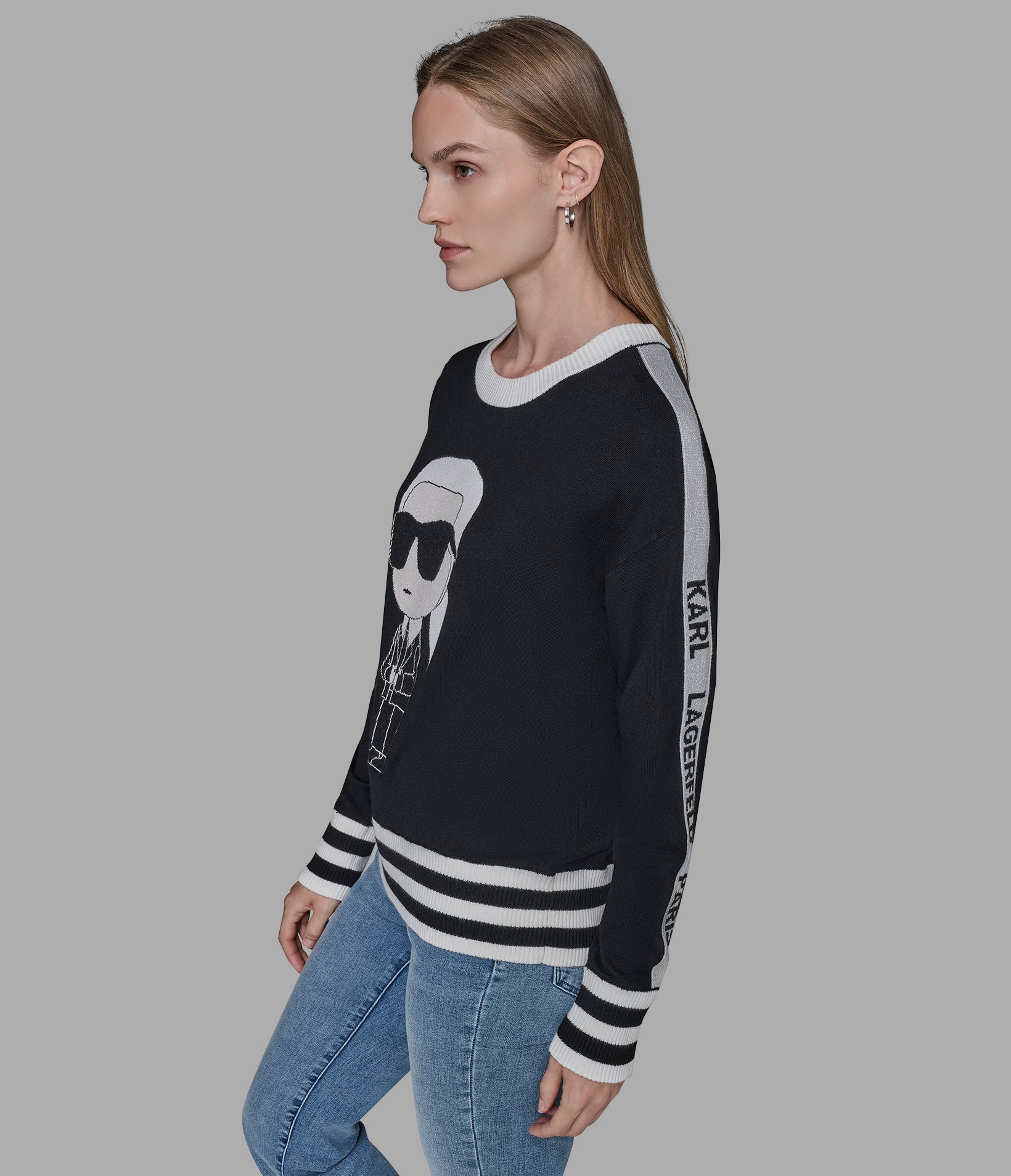 KARL IN BLAZER SWEATER VIEW 4