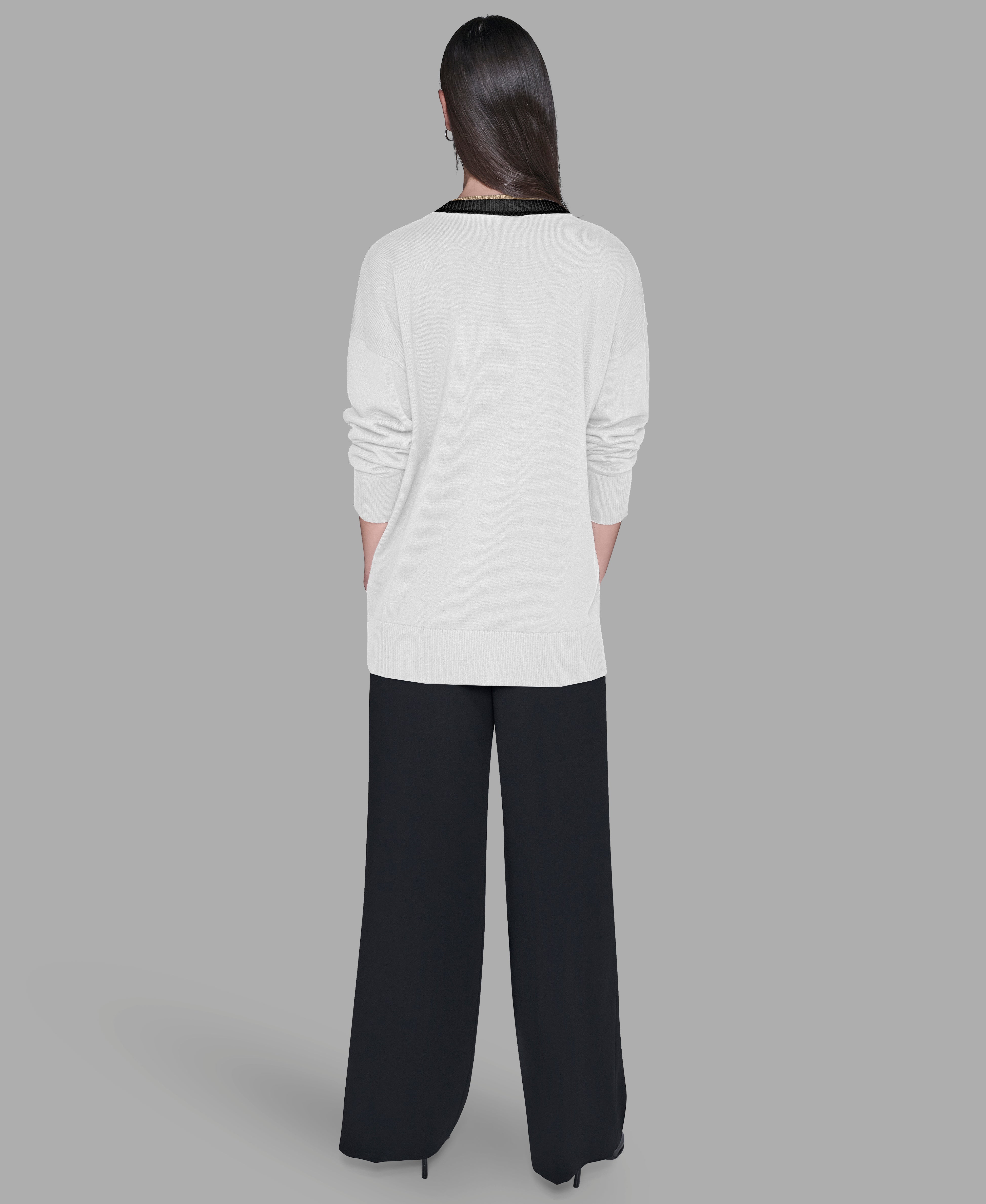 VARSITY CARDIGAN WITH PATCHES View 2 | Women's Clothing