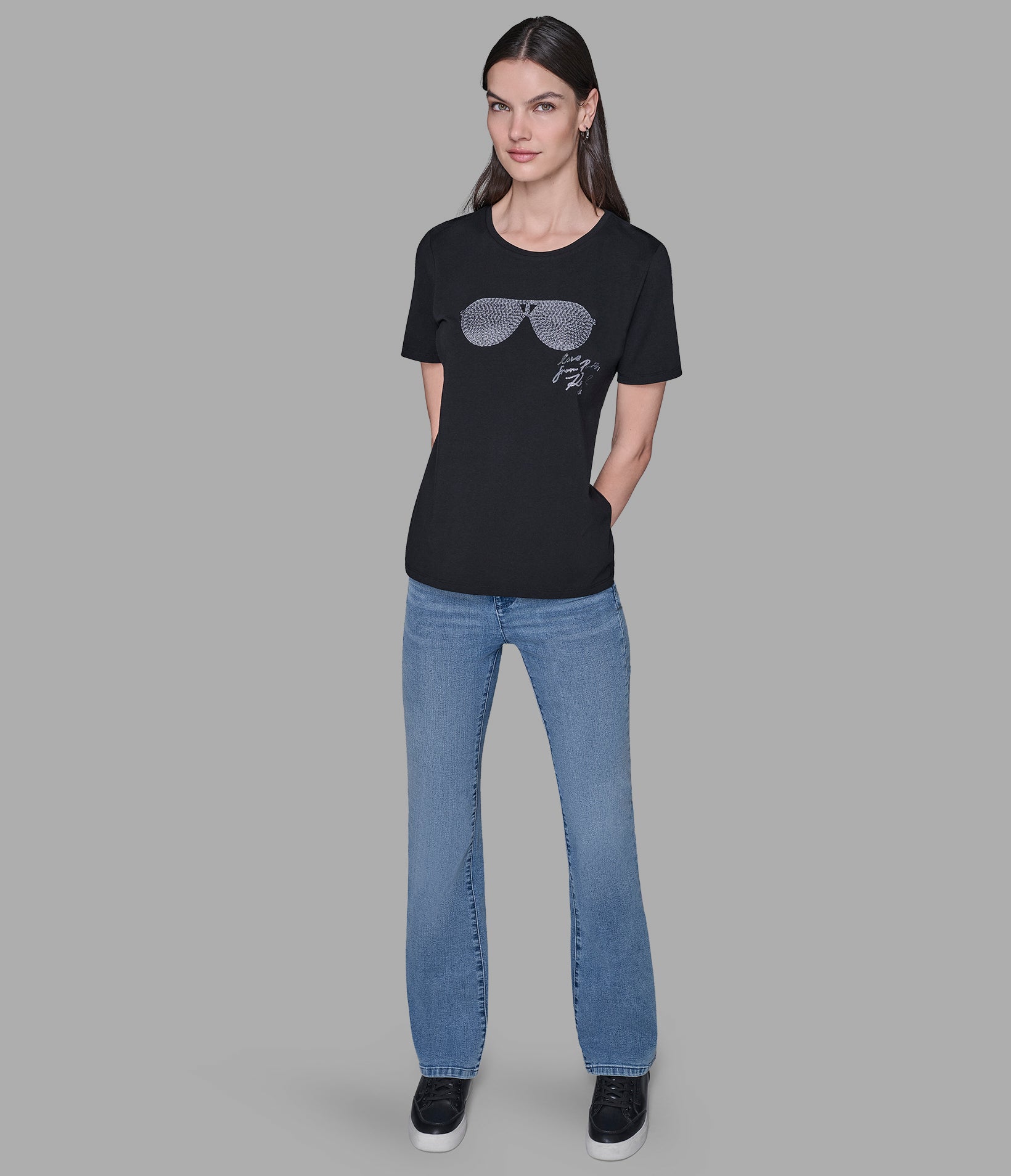 SEQUIN SUNGLASSES TEE VIEW 3