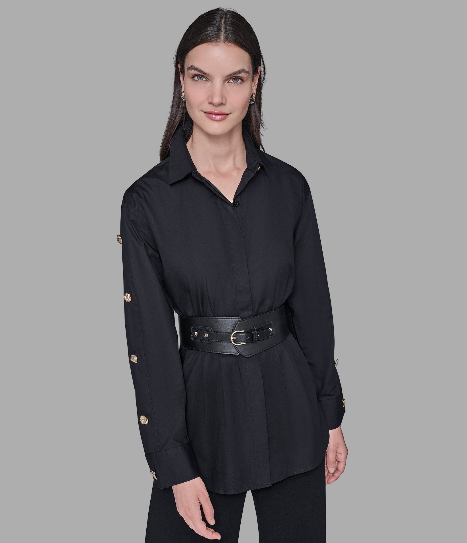 BELTED POPLIN SHIRT View 1 | Products