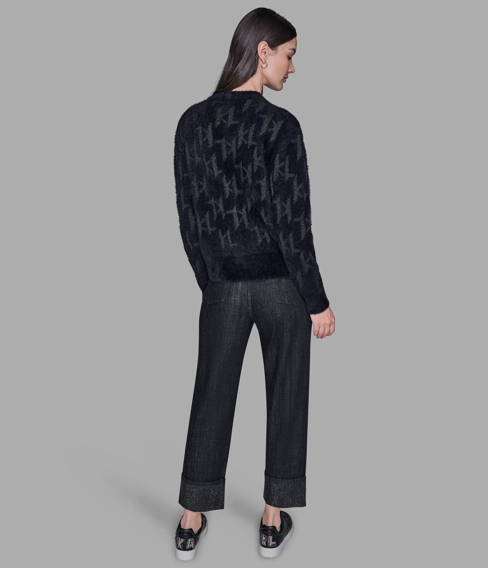 FUZZY KL CARDIGAN View 2 | Women's Clothing