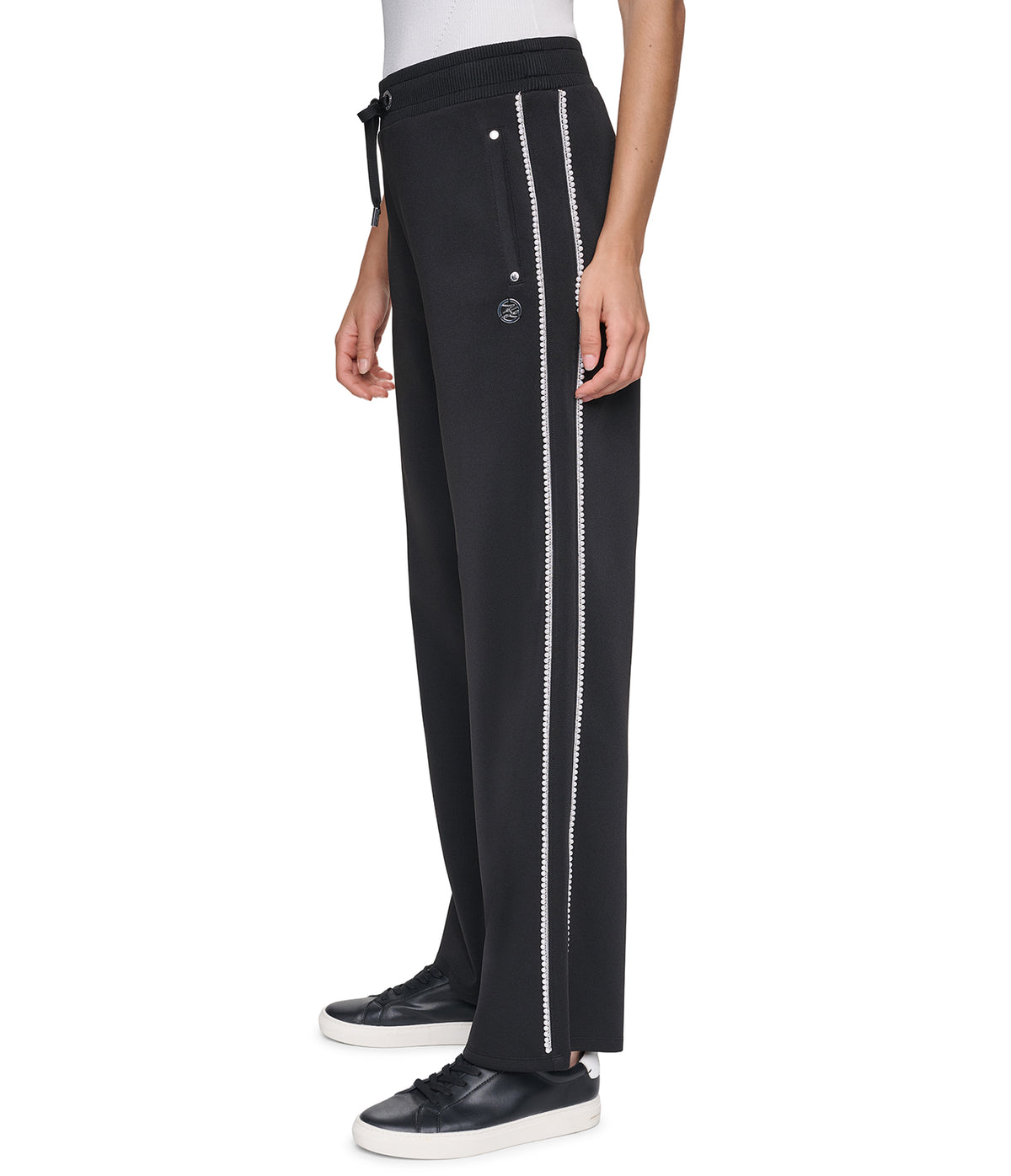 EMBELLISHED BOW TRACK PANT VIEW 2